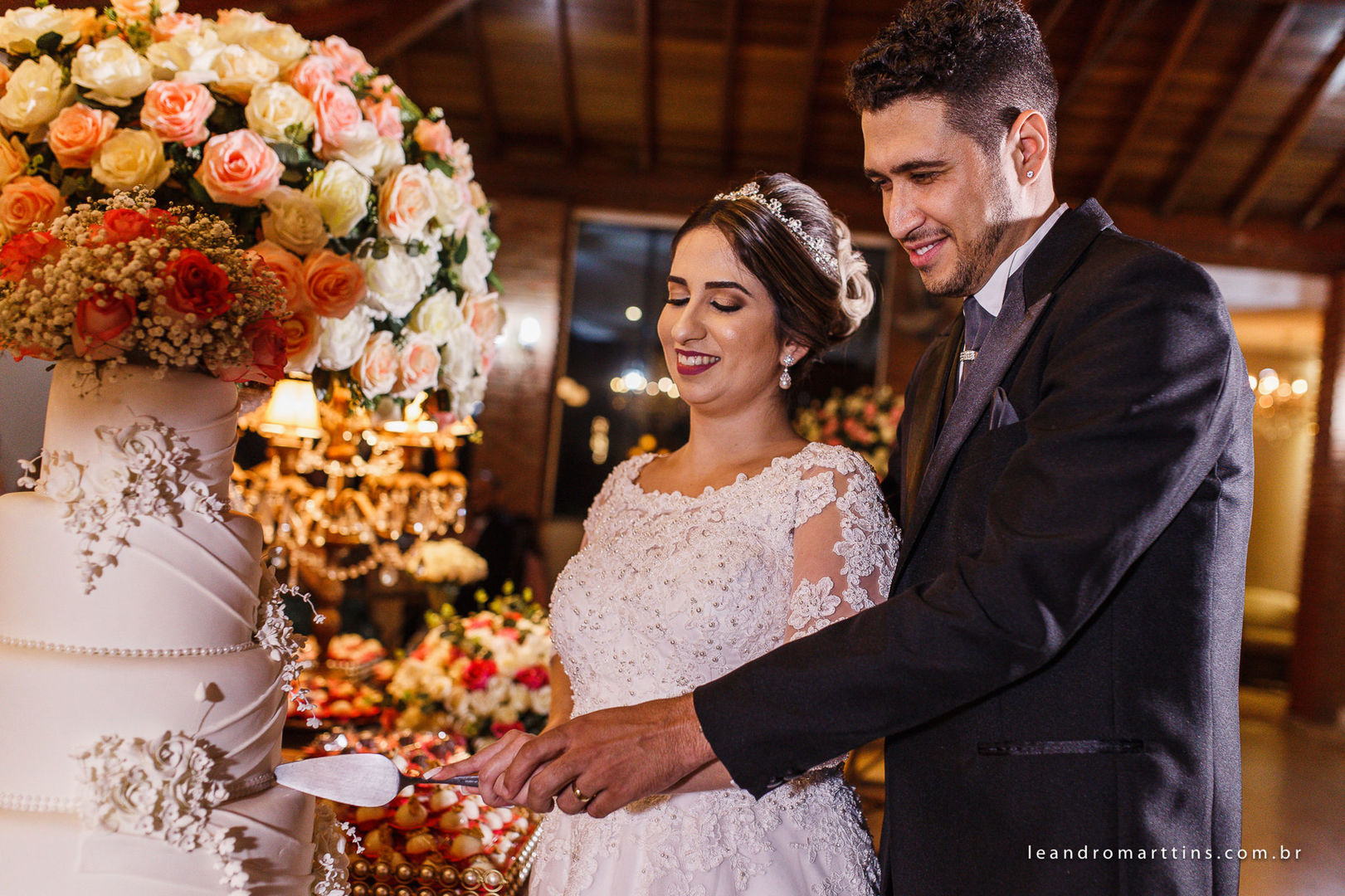 Casamento no espaço MariFestas, Guapiaçu, Ana Carla e Nilton