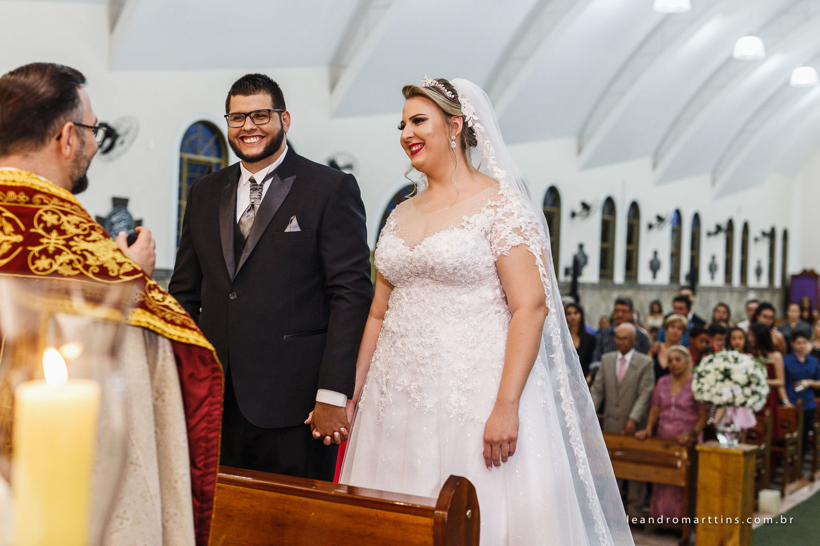 Casamento Juliana e Alisson no espaço Marin Eventos