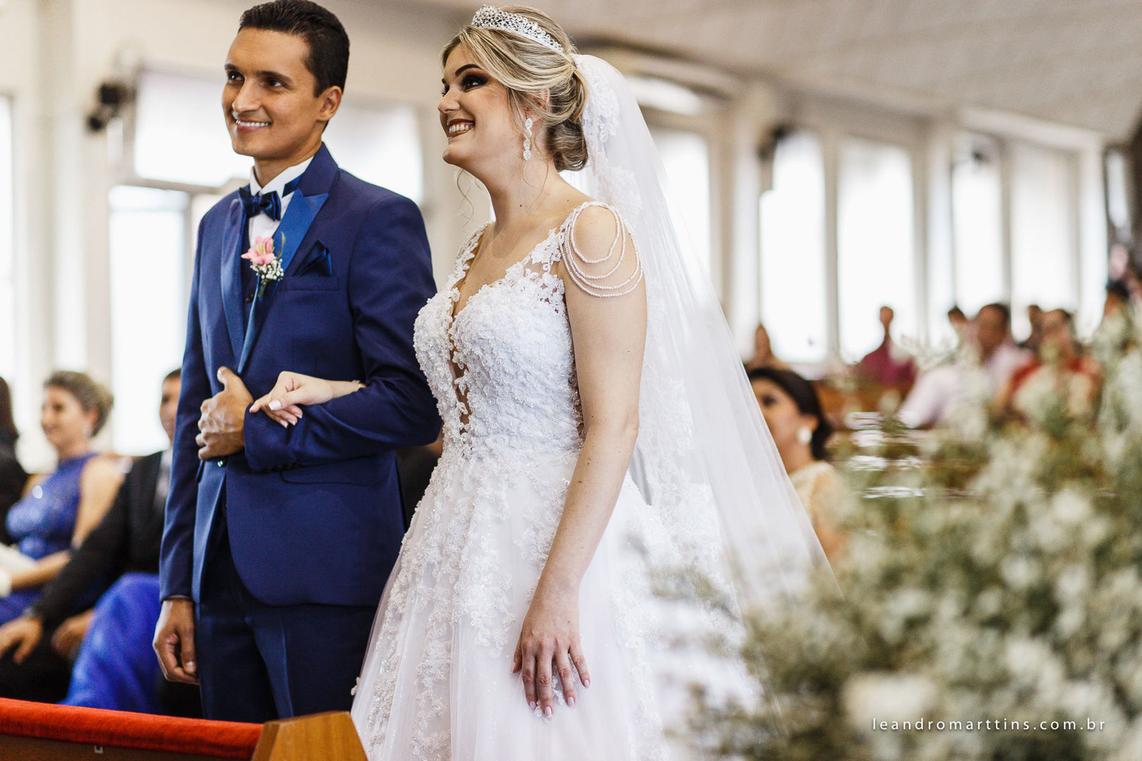 Casamento Naiara e Douglas na Igreja Matriz de Auriflama-SP