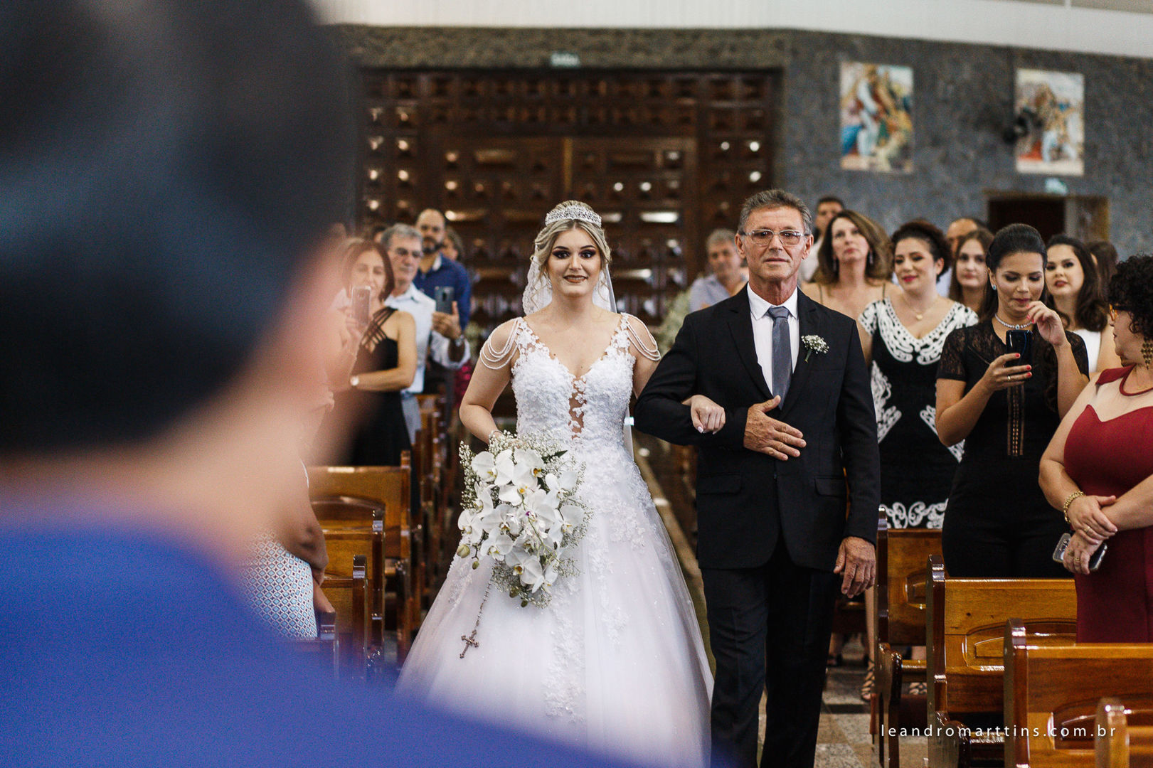 Casamento Naiara e Douglas na Igreja Matriz de Auriflama-SP