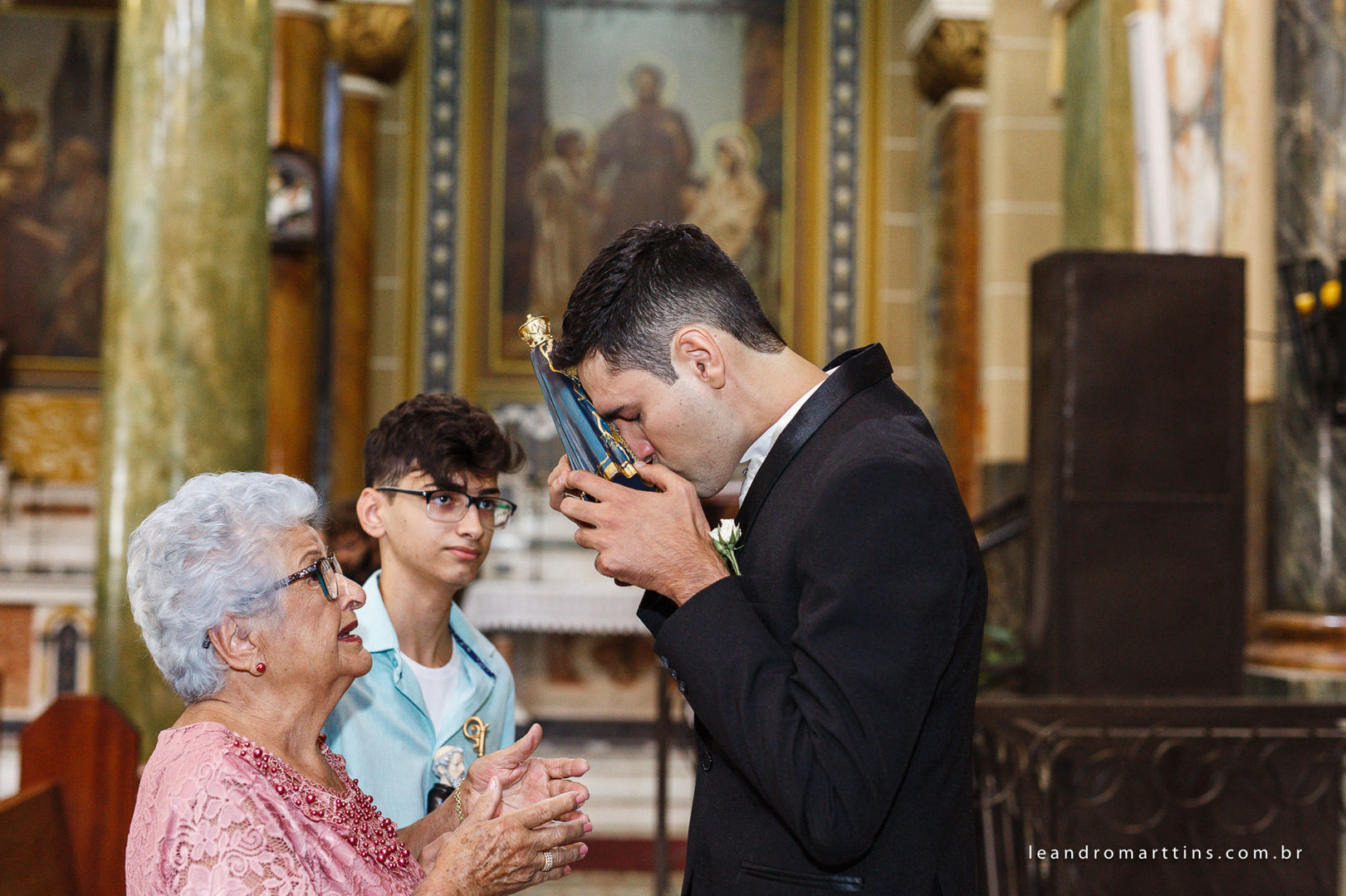 Casamento Ludmila e Fernando na Igreja Basílica Menor de Nossa Senhora Aparecida - São José do Rio Preto - SP