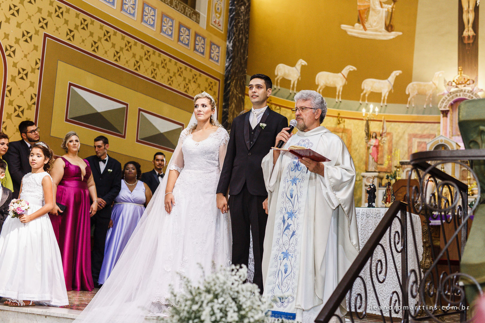 Casamento Ludmila e Fernando na Igreja Basílica Menor de Nossa Senhora Aparecida - São José do Rio Preto - SP