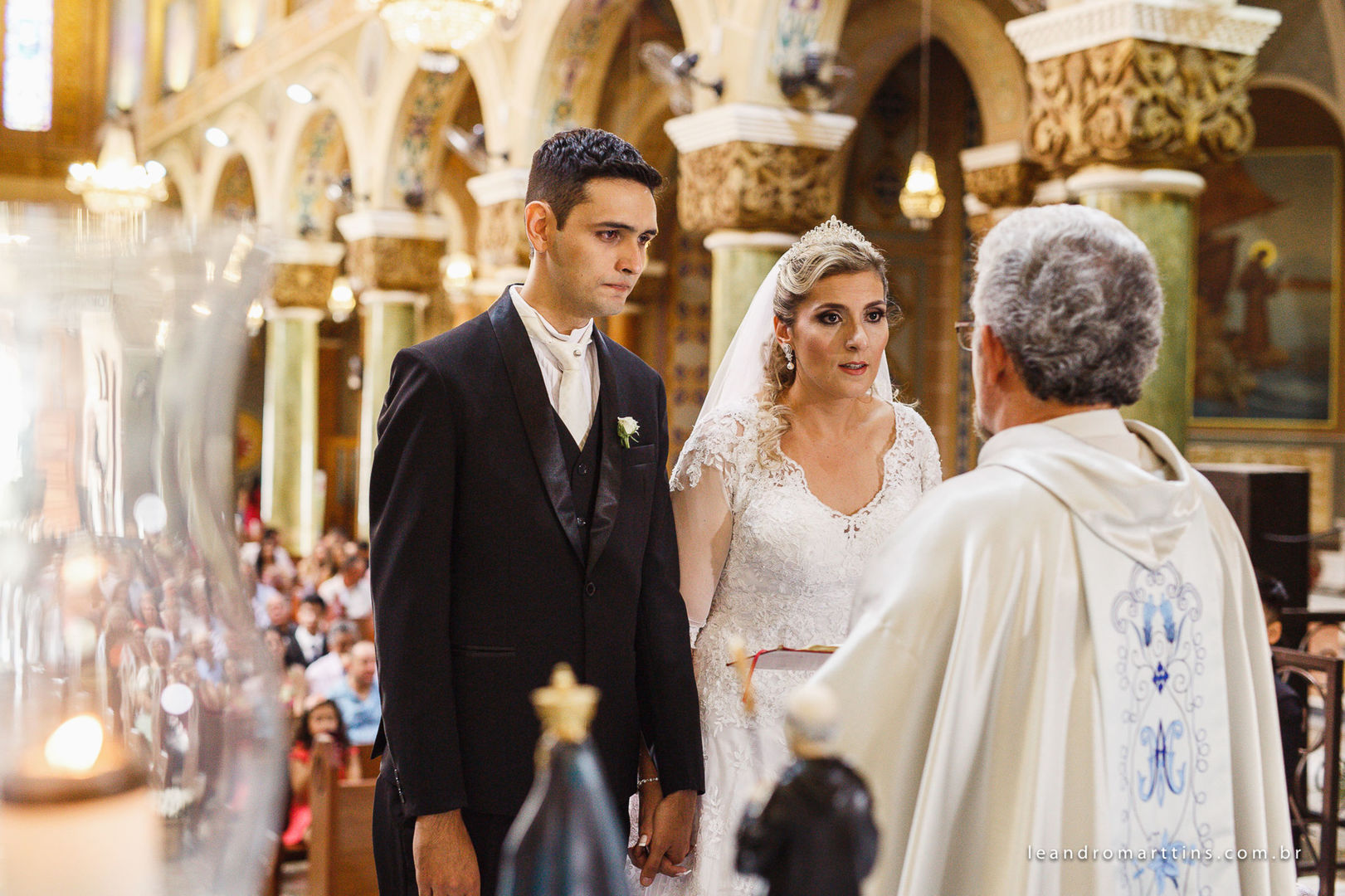 Casamento Ludmila e Fernando na Igreja Basílica Menor de Nossa Senhora Aparecida - São José do Rio Preto - SP