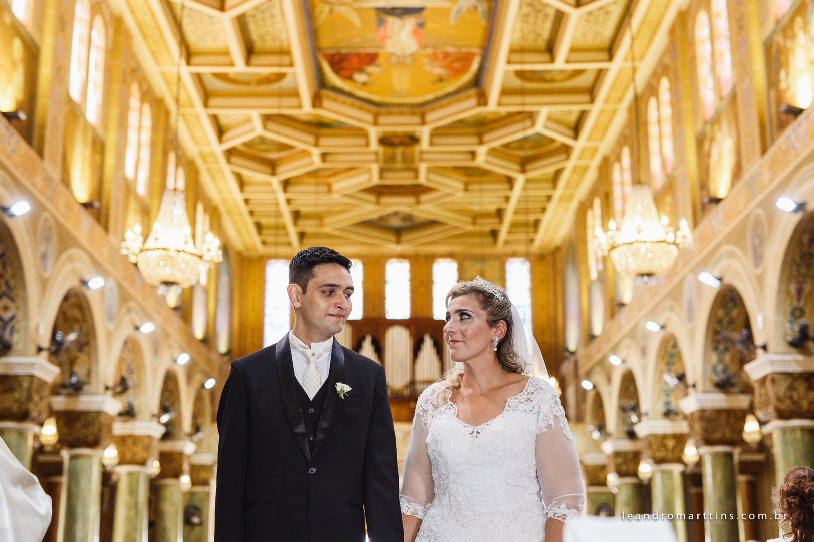 Casamento Ludmila e Fernando na Igreja Basílica Menor de Nossa Senhora Aparecida - São José do Rio Preto - SP