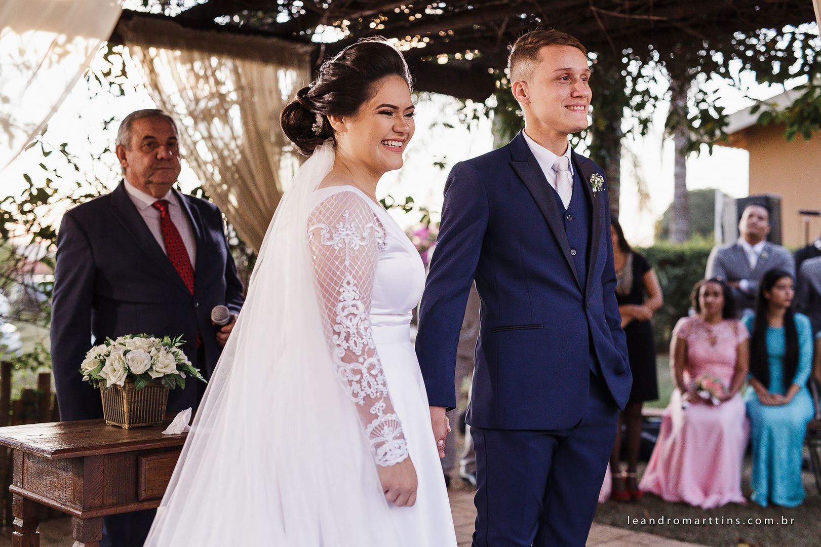 Casamento Mariana e Lucas no espaço Santa Felicidade Eventos