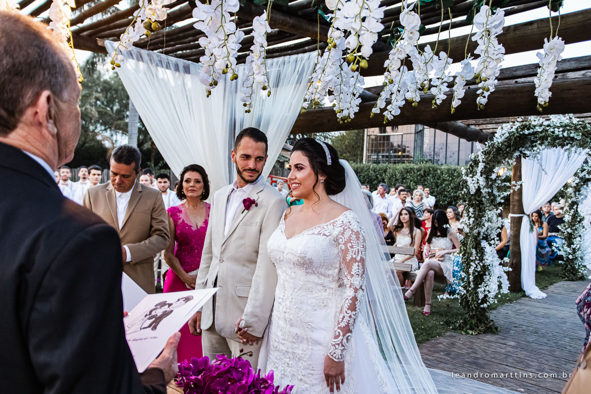 Casamento Cinthia e Lécio no espaço Glauber Carvalho