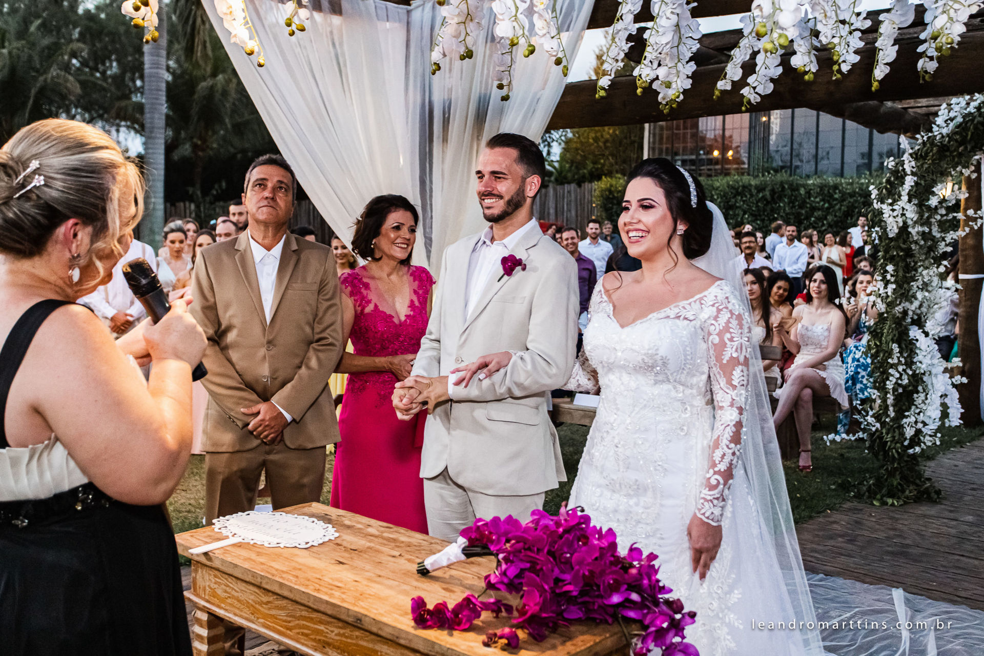 Casamento Cinthia e Lécio no espaço Glauber Carvalho