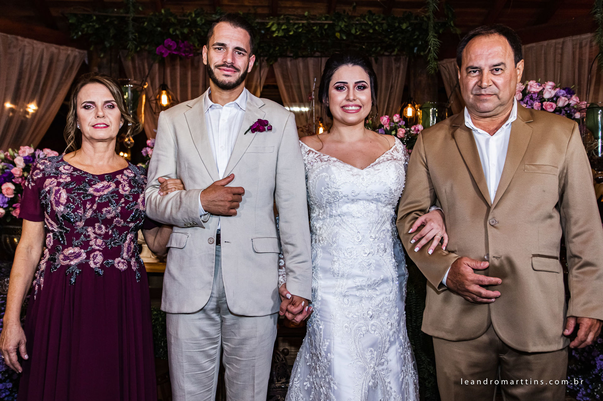 Casamento Cinthia e Lécio no espaço Glauber Carvalho