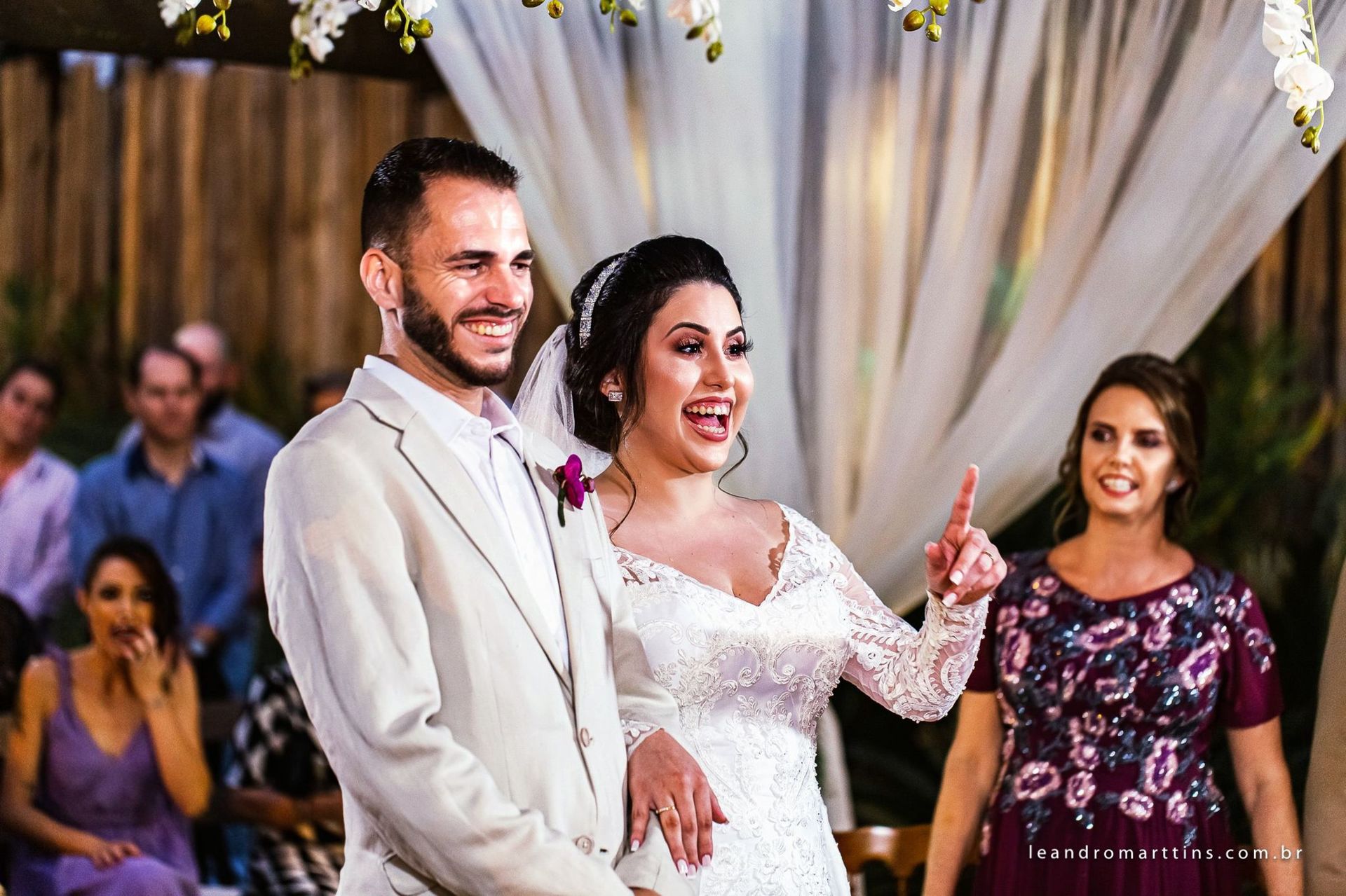 Casamento Cinthia e Lécio no espaço Glauber Carvalho