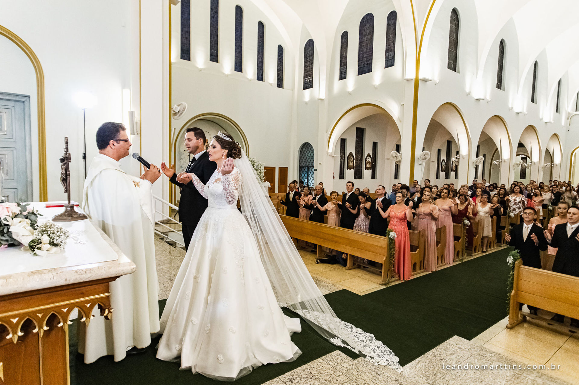 Casamento Anelise e Getúlio no espaço Villa's Evento