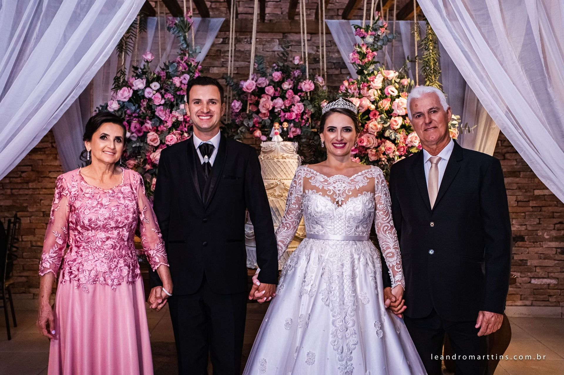 Casamento Anelise e Getúlio no espaço Villa's Evento