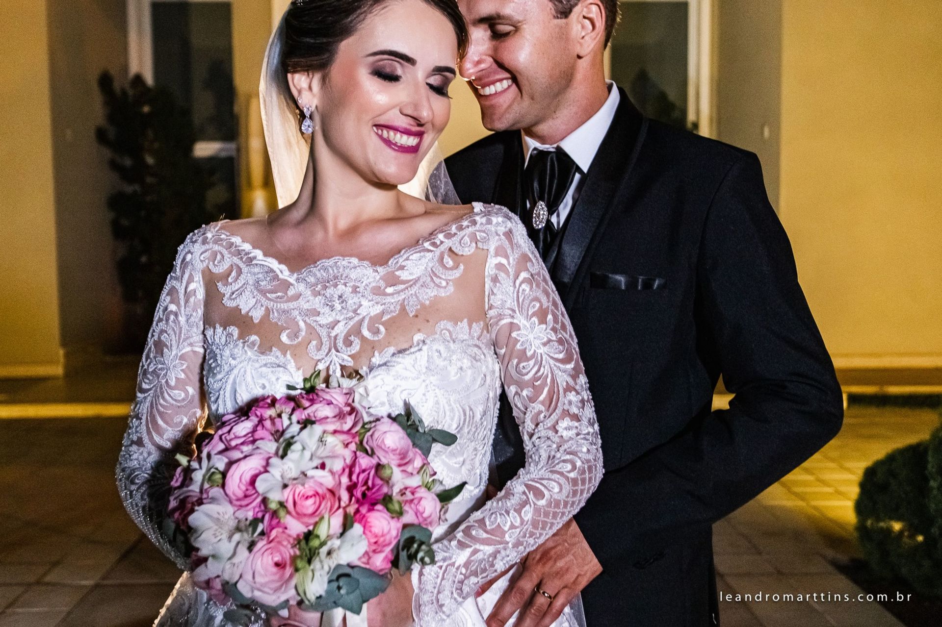 Casamento Anelise e Getúlio no espaço Villa's Evento