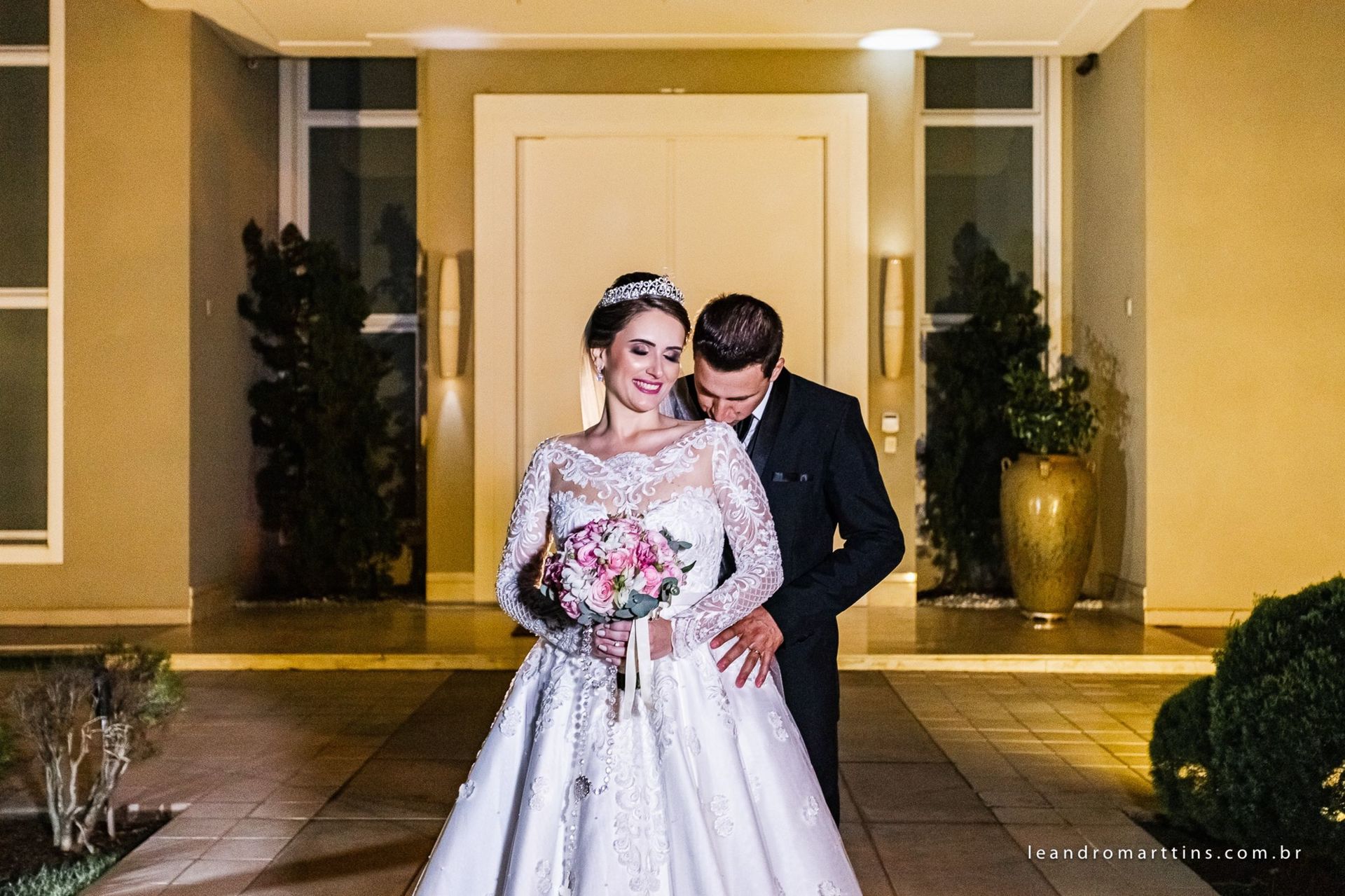 Casamento Anelise e Getúlio no espaço Villa's Evento