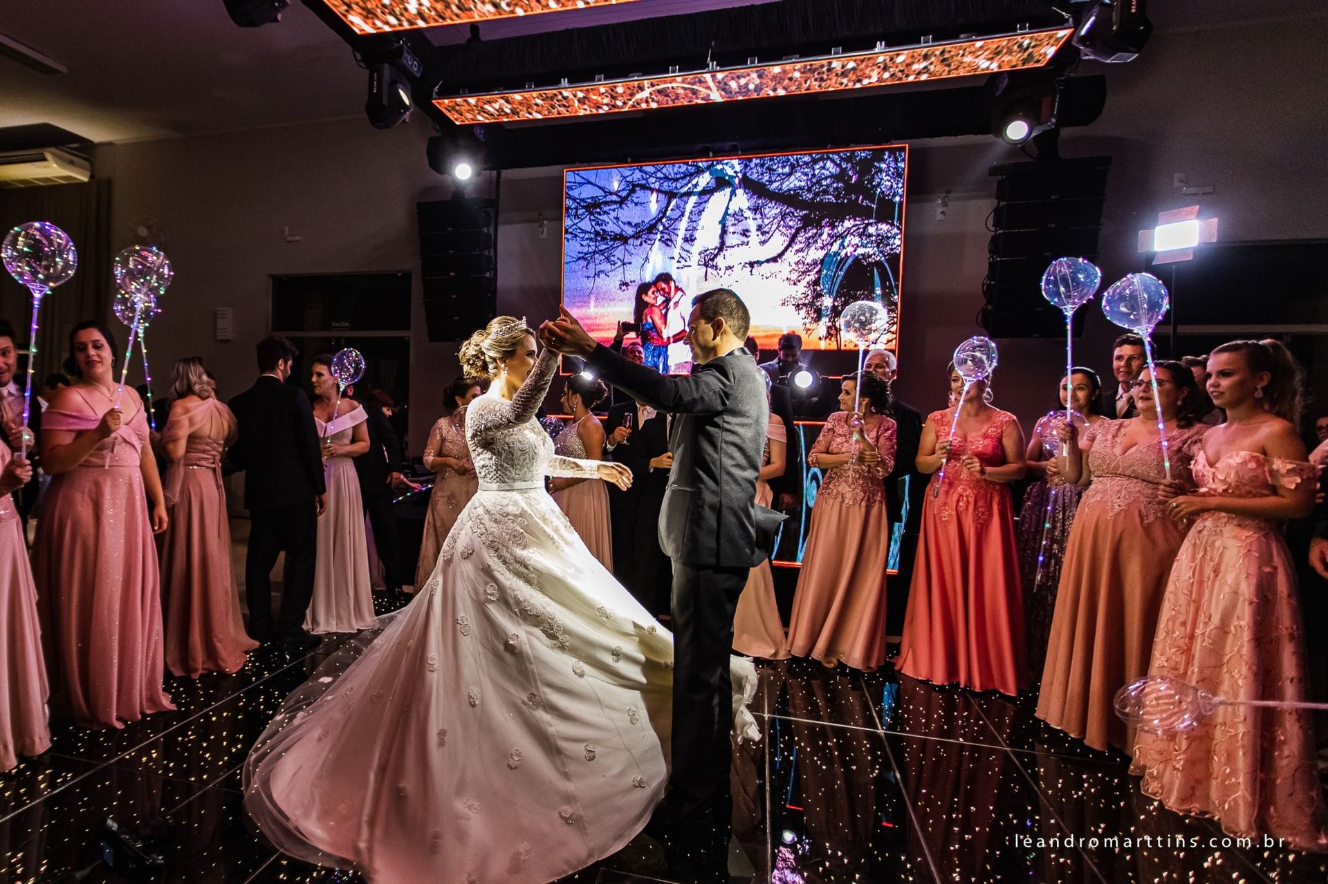 Casamento Anelise e Getúlio no espaço Villa's Evento