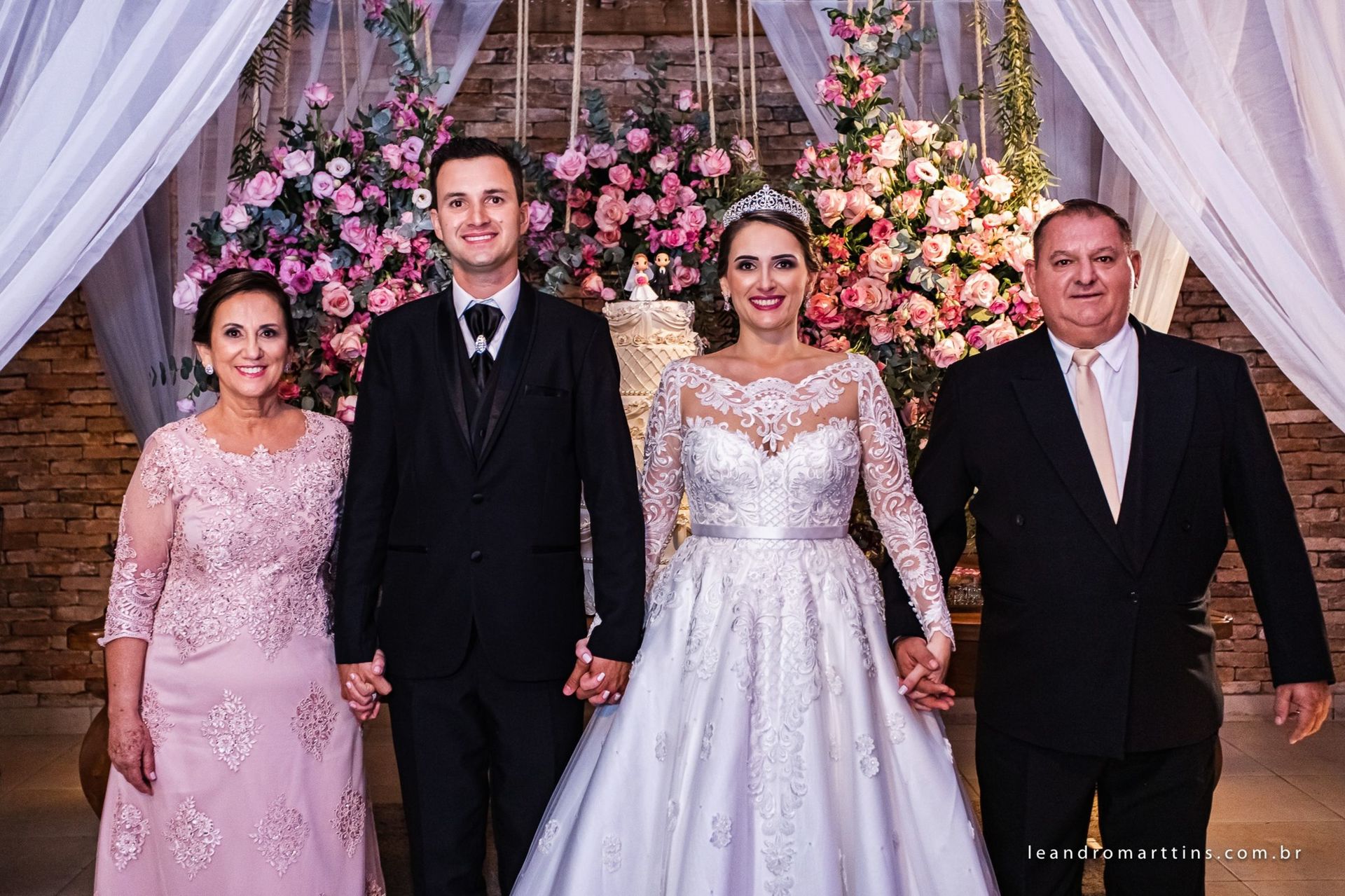 Casamento Anelise e Getúlio no espaço Villa's Evento