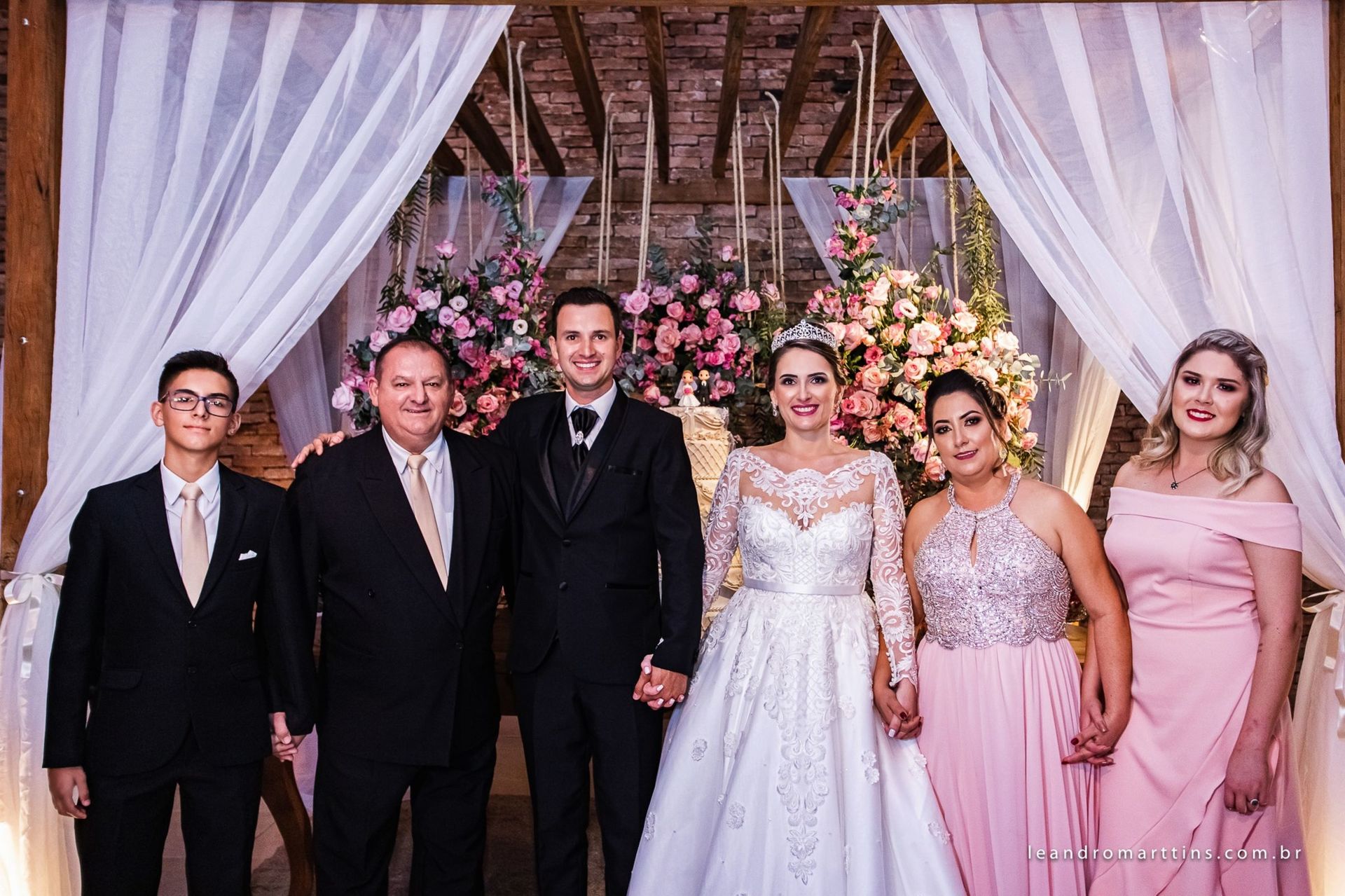 Casamento Anelise e Getúlio no espaço Villa's Evento
