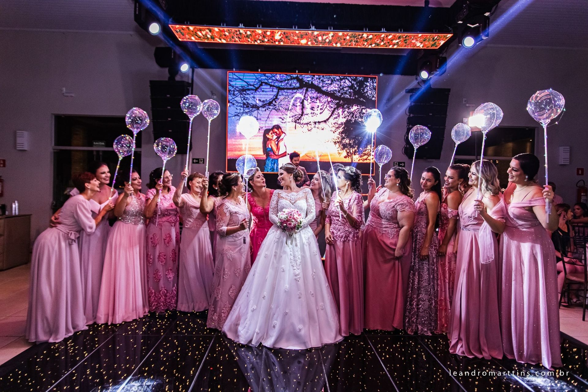 Casamento Anelise e Getúlio no espaço Villa's Evento