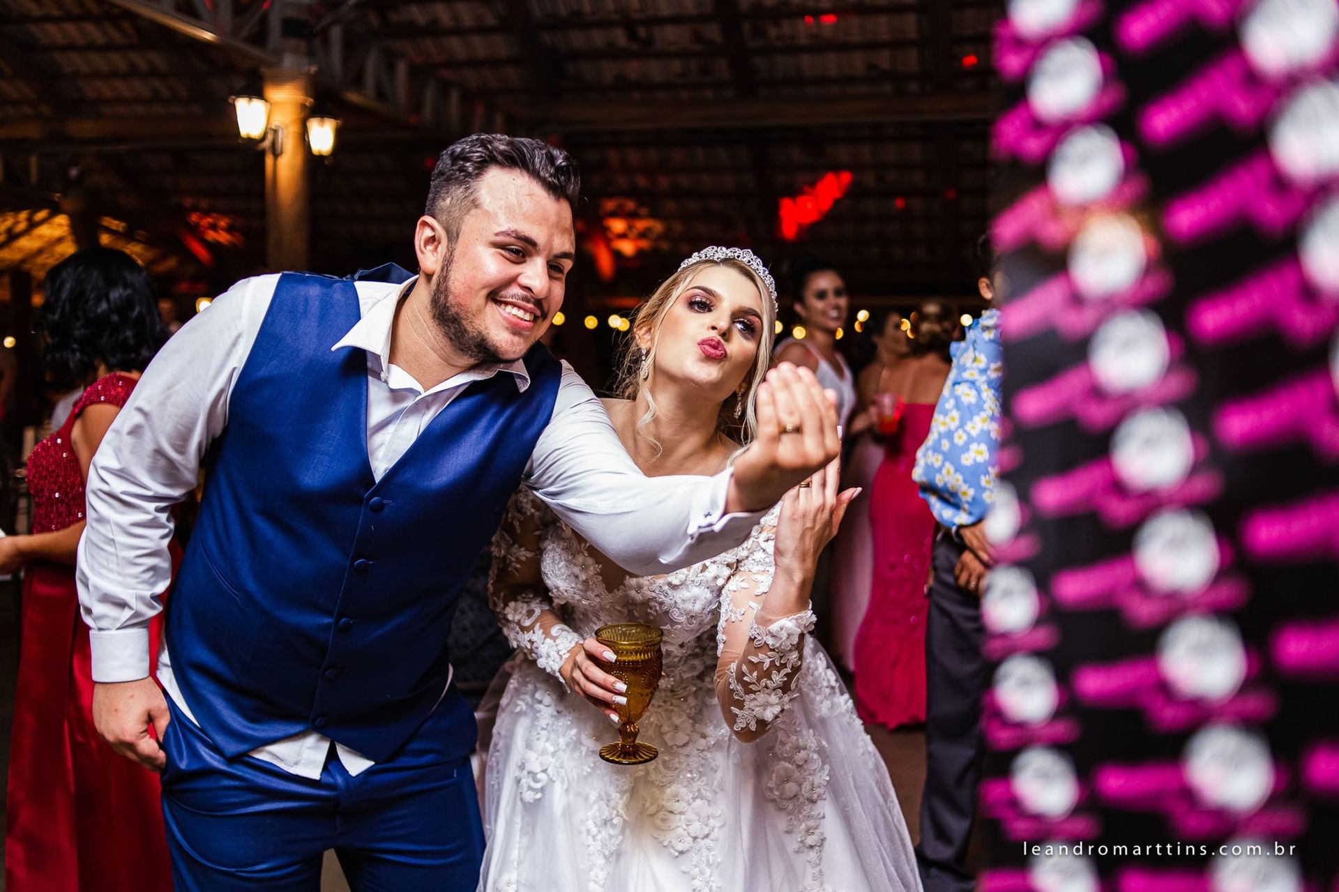 Casamento Elizandra e Iago no espaço Santa Felicidade Eventos