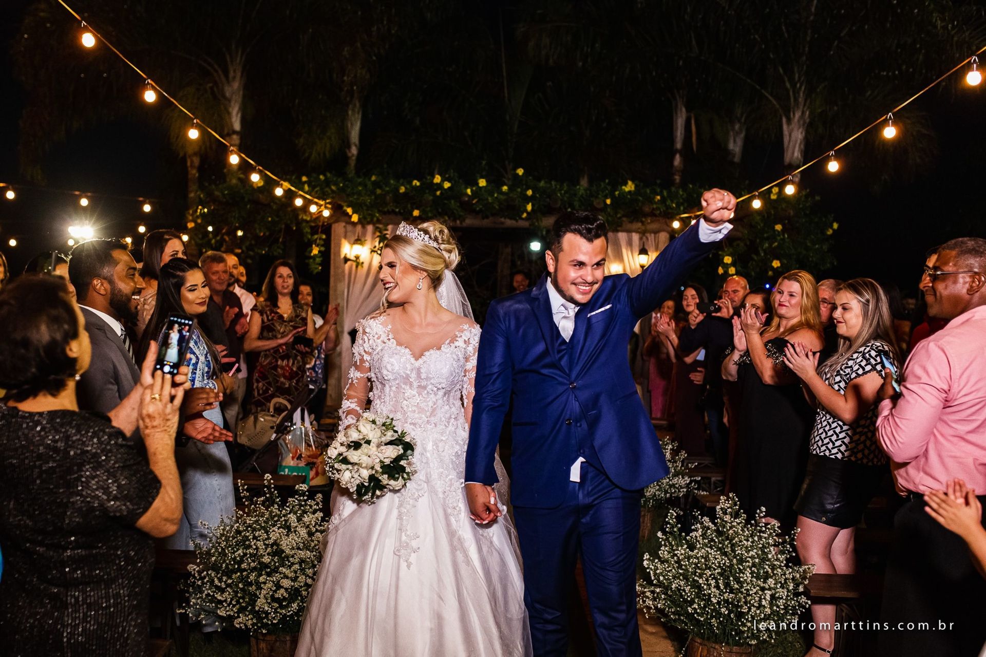 Casamento Elizandra e Iago no espaço Santa Felicidade Eventos