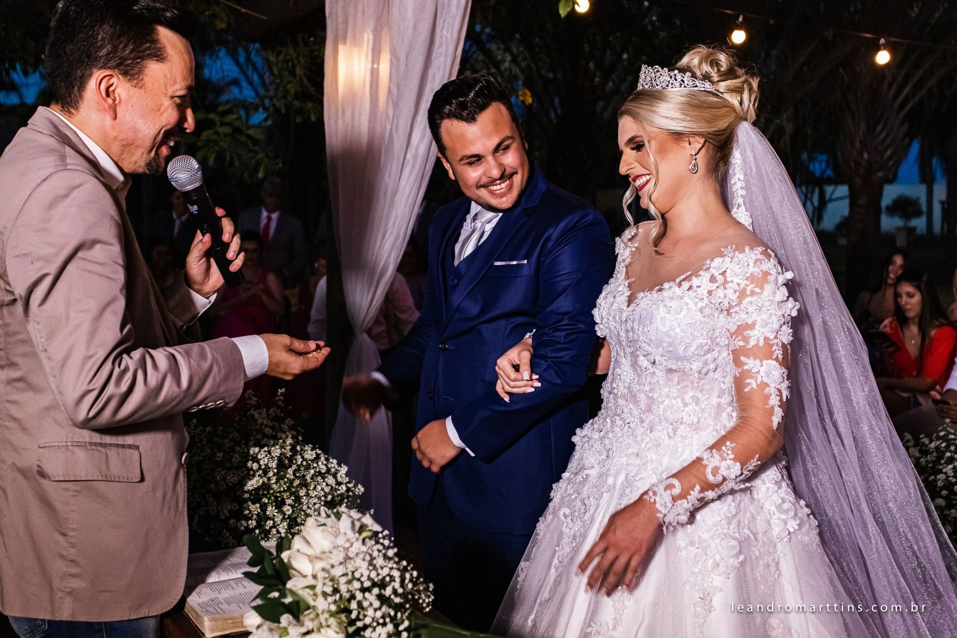 Casamento Elizandra e Iago no espaço Santa Felicidade Eventos