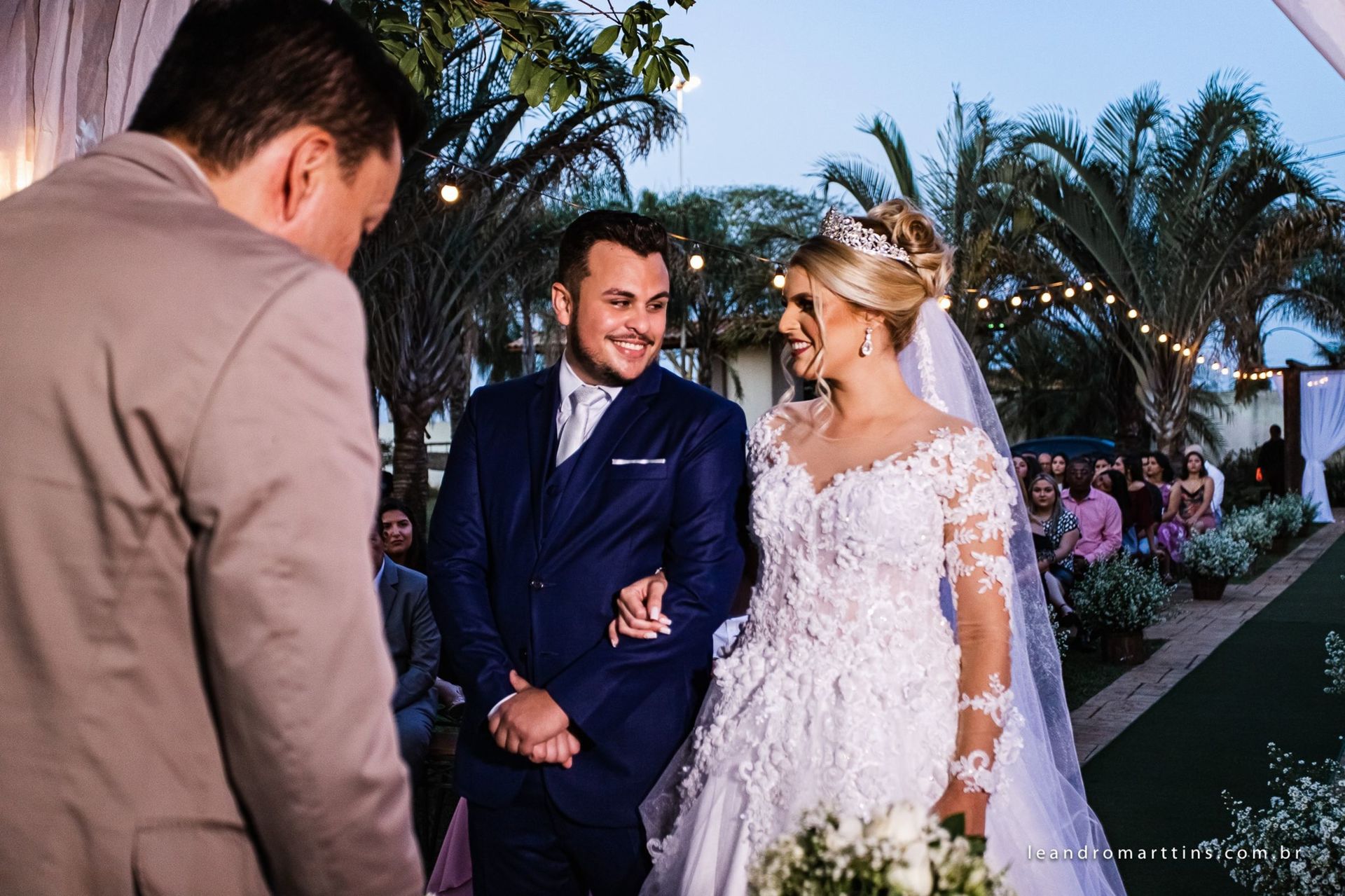 Casamento Elizandra e Iago no espaço Santa Felicidade Eventos