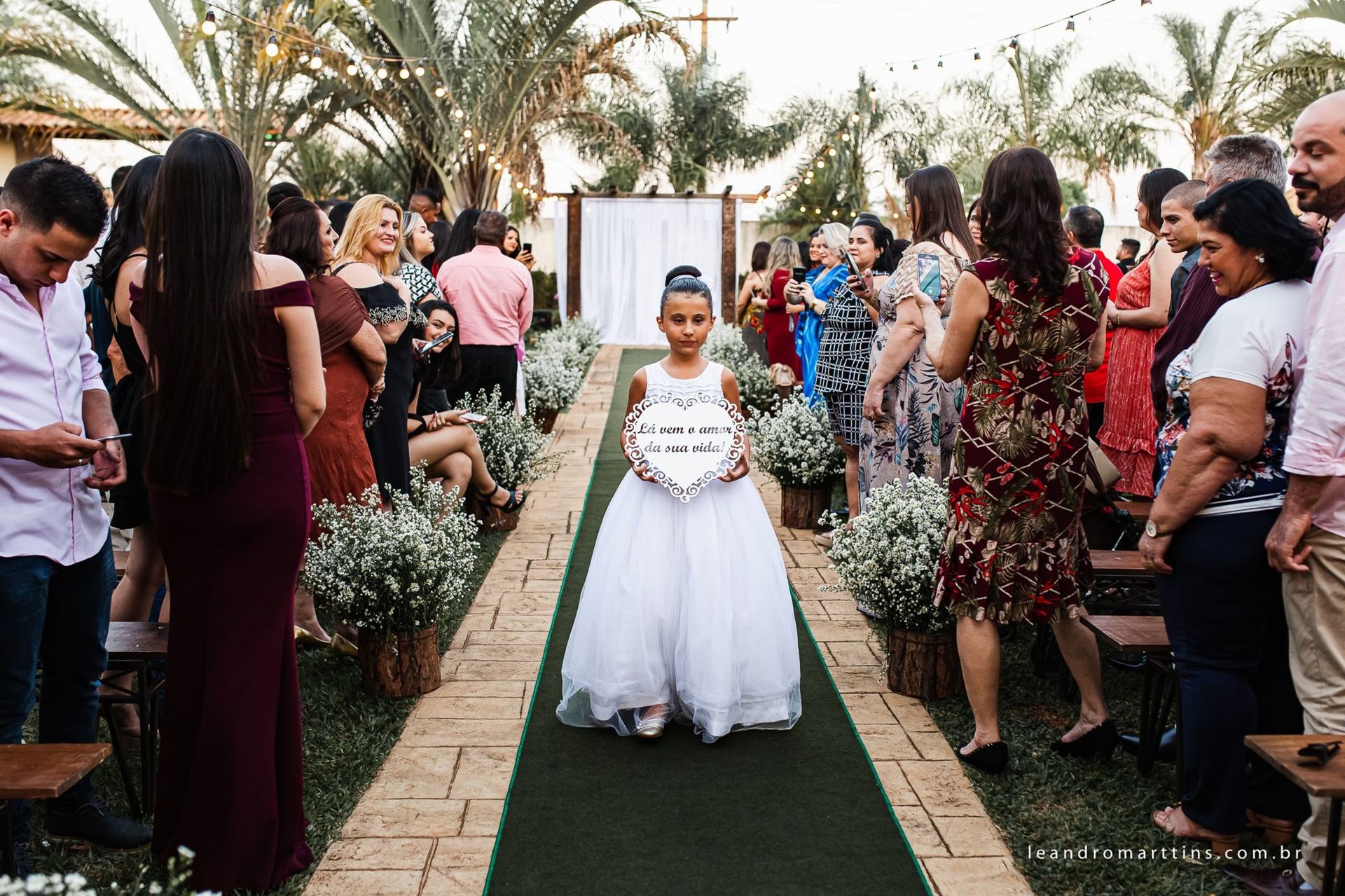 Casamento Elizandra e Iago no espaço Santa Felicidade Eventos