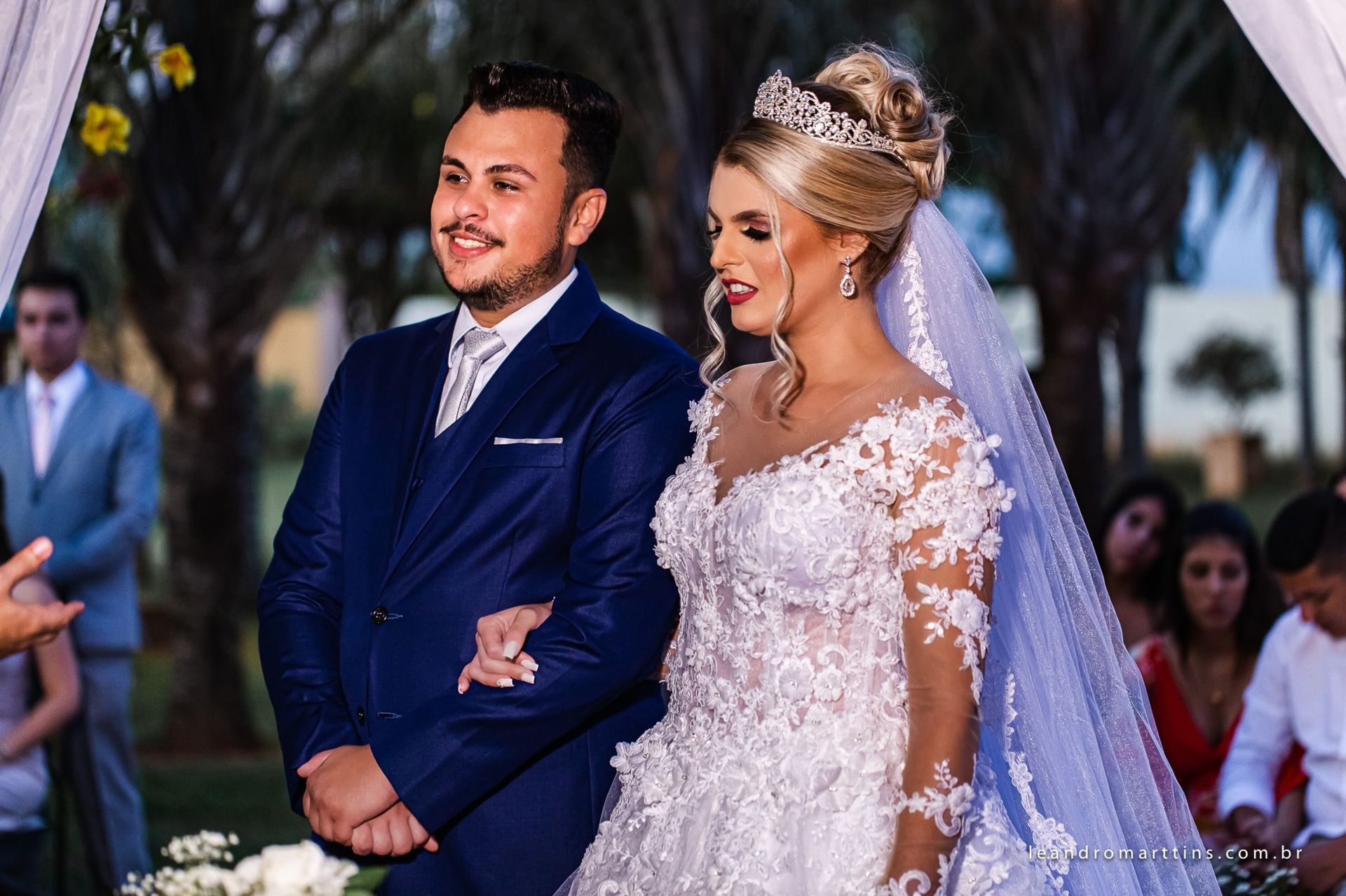 Casamento Elizandra e Iago no espaço Santa Felicidade Eventos