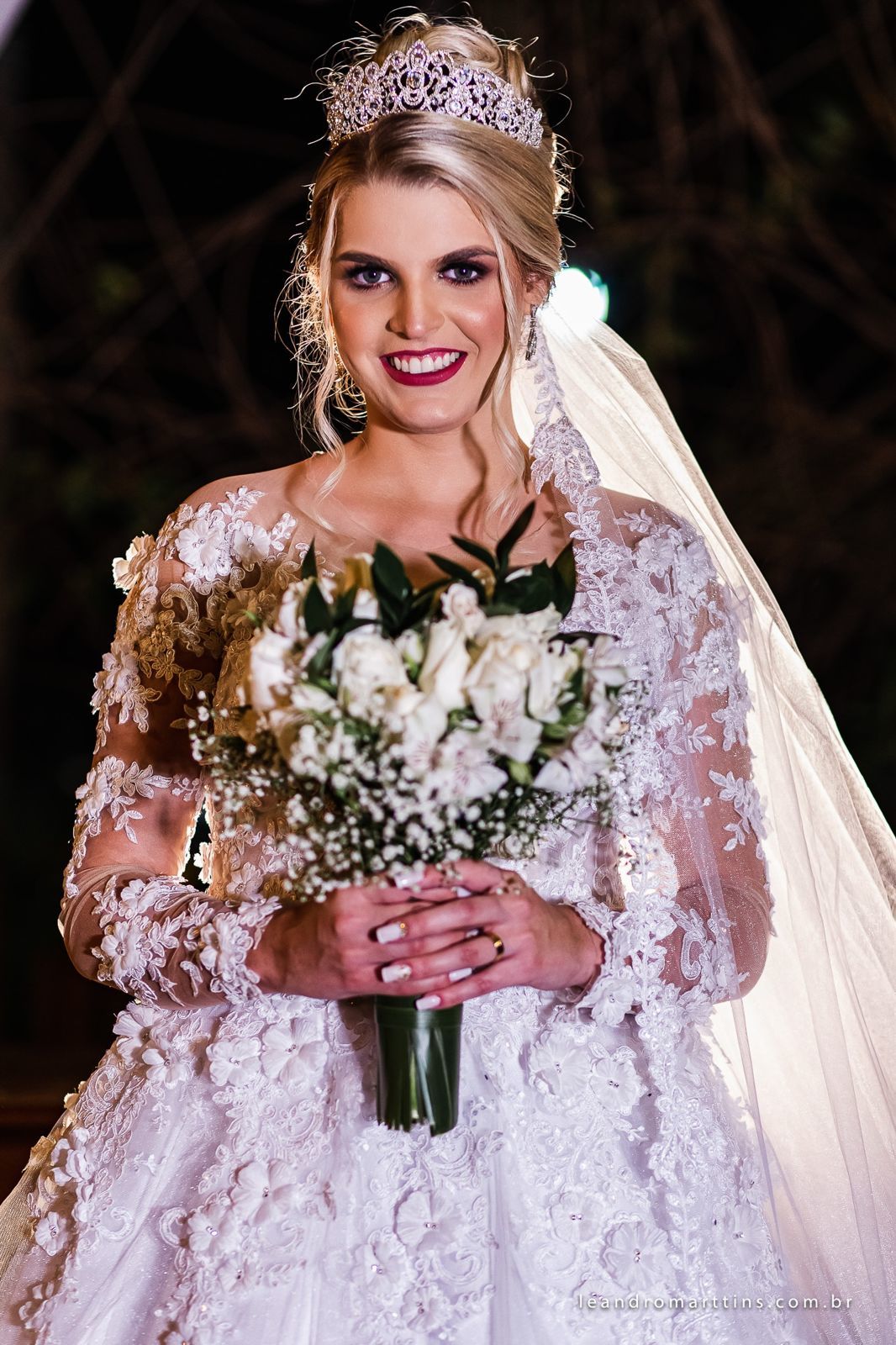 Casamento Elizandra e Iago no espaço Santa Felicidade Eventos