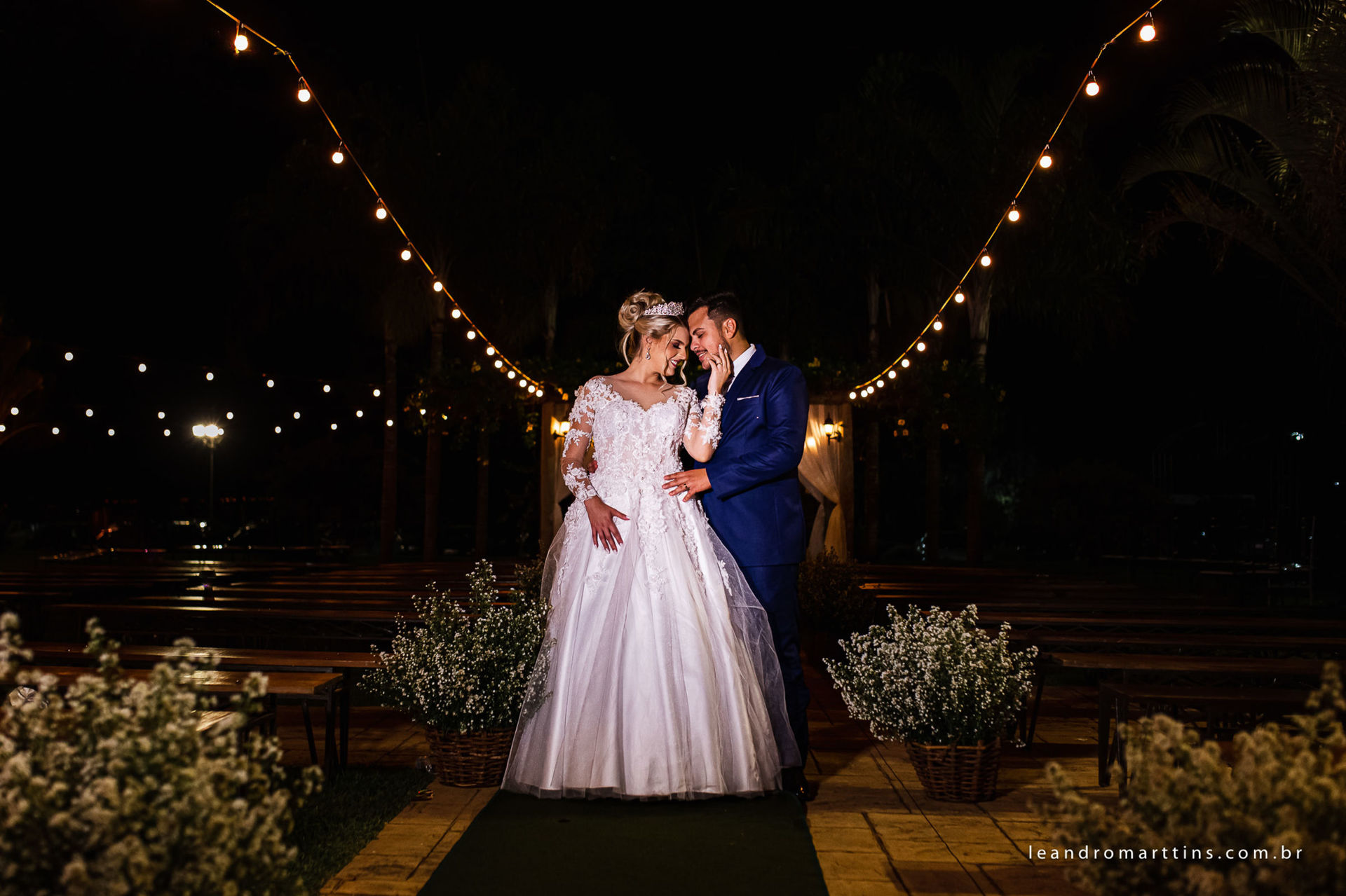 Casamento Elizandra e Iago no espaço Santa Felicidade Eventos