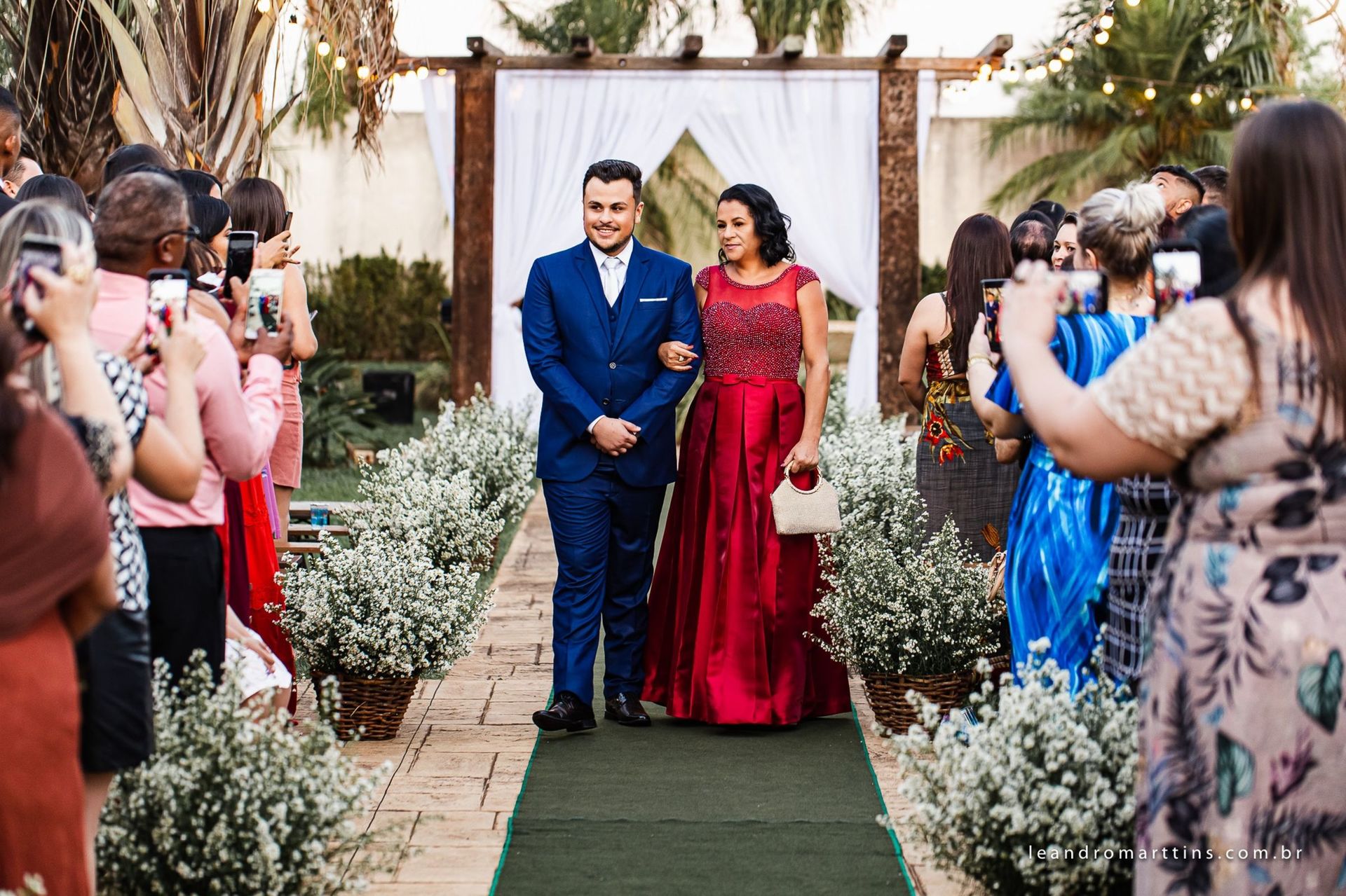 Casamento Elizandra e Iago no espaço Santa Felicidade Eventos