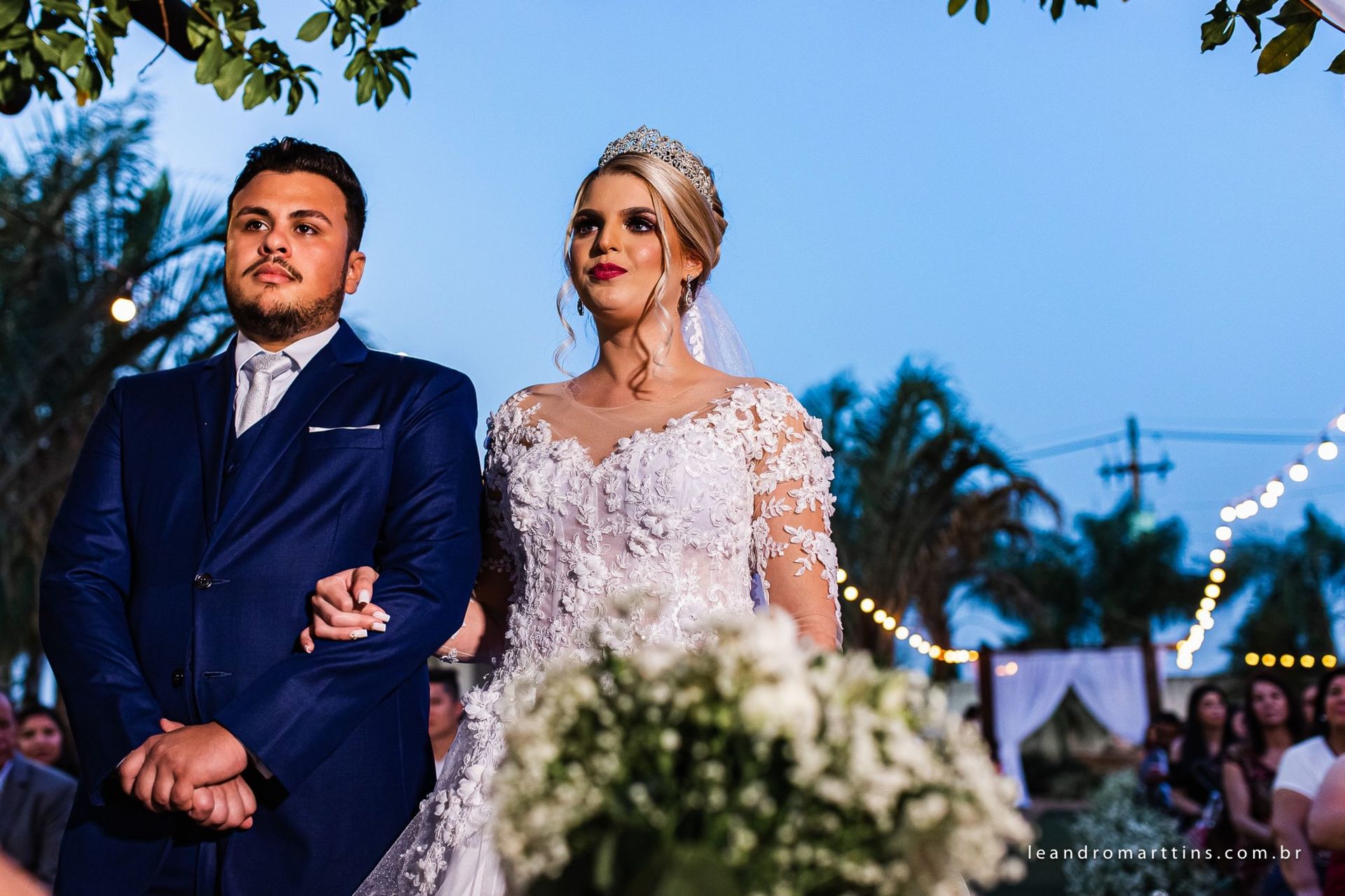 Casamento Elizandra e Iago no espaço Santa Felicidade Eventos