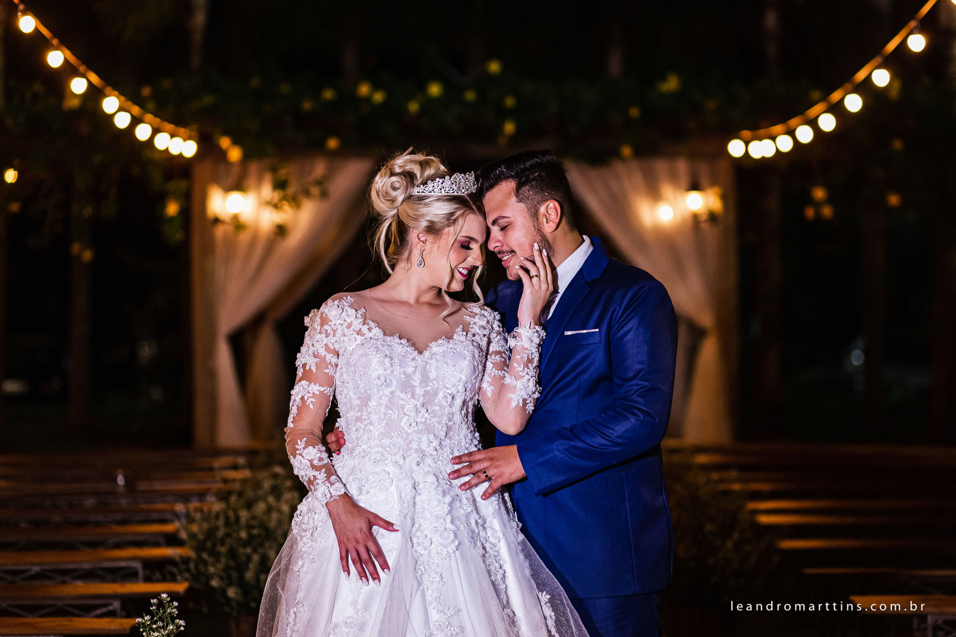 Casamento Elizandra e Iago no espaço Santa Felicidade Eventos