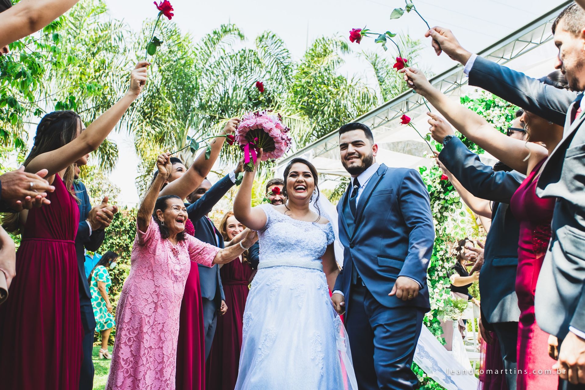 Casamento Letícia e Higor na chácara Agape em Olímpia - SP