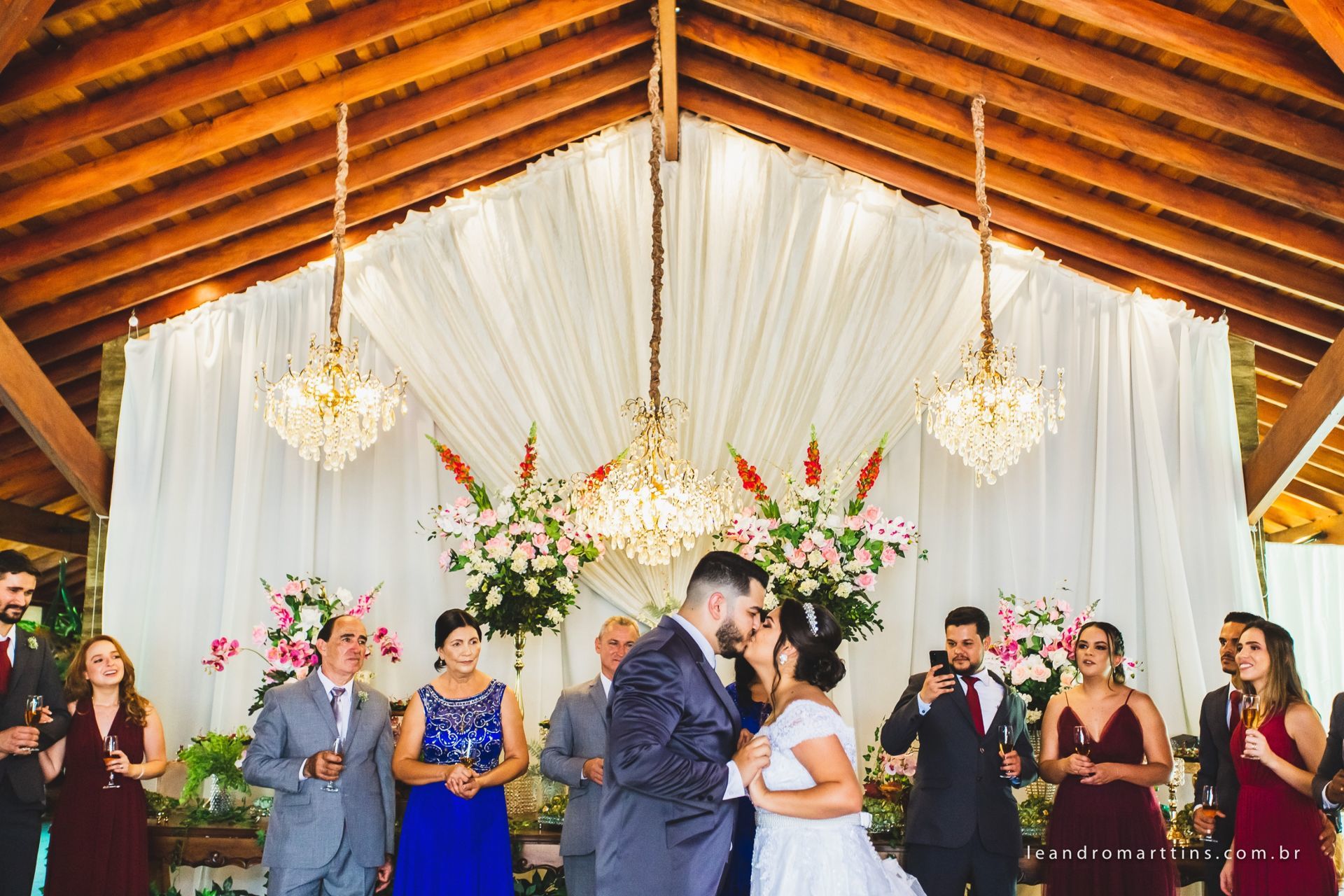 Casamento Letícia e Higor na chácara Agape em Olímpia - SP