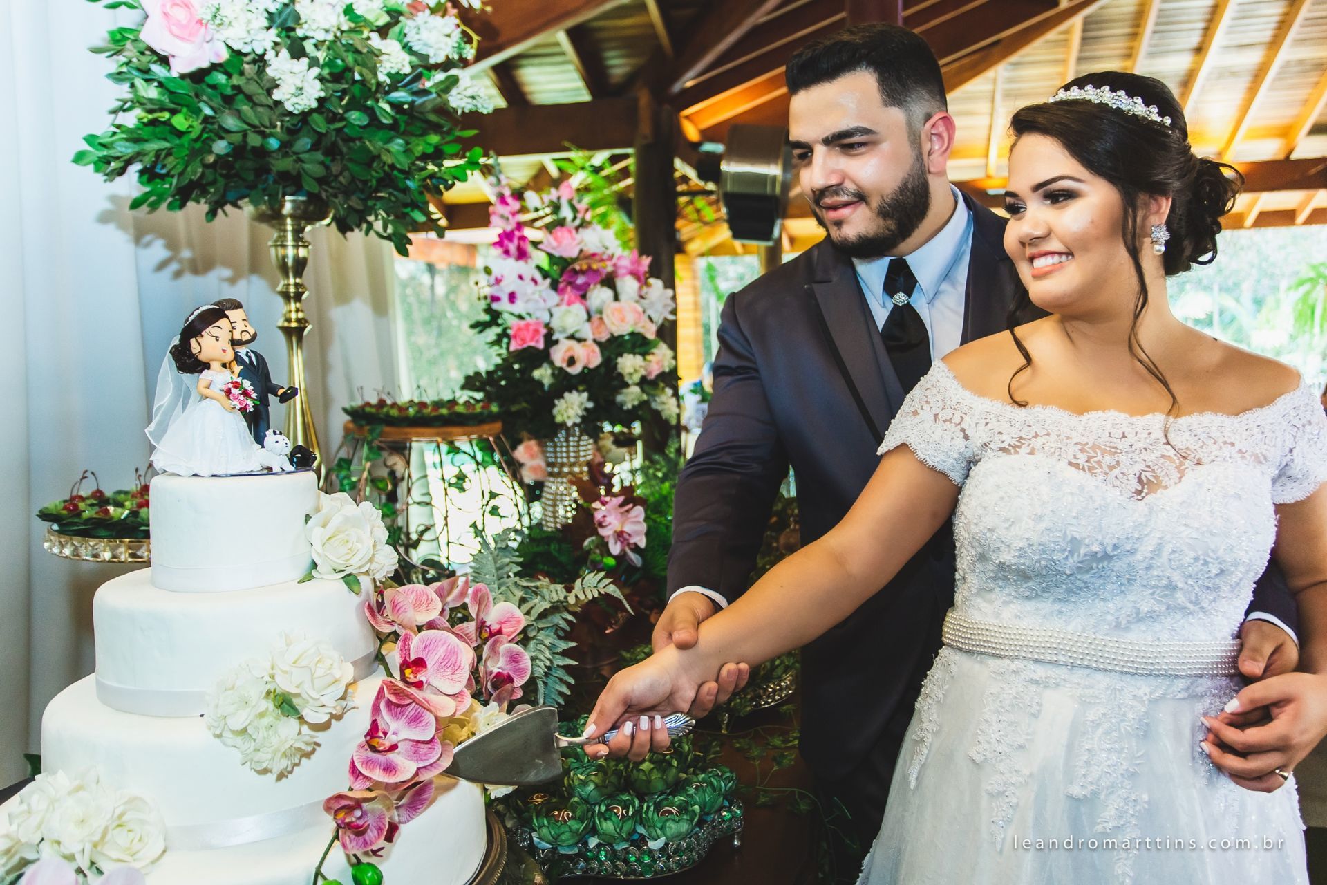 Casamento Letícia e Higor na chácara Agape em Olímpia - SP