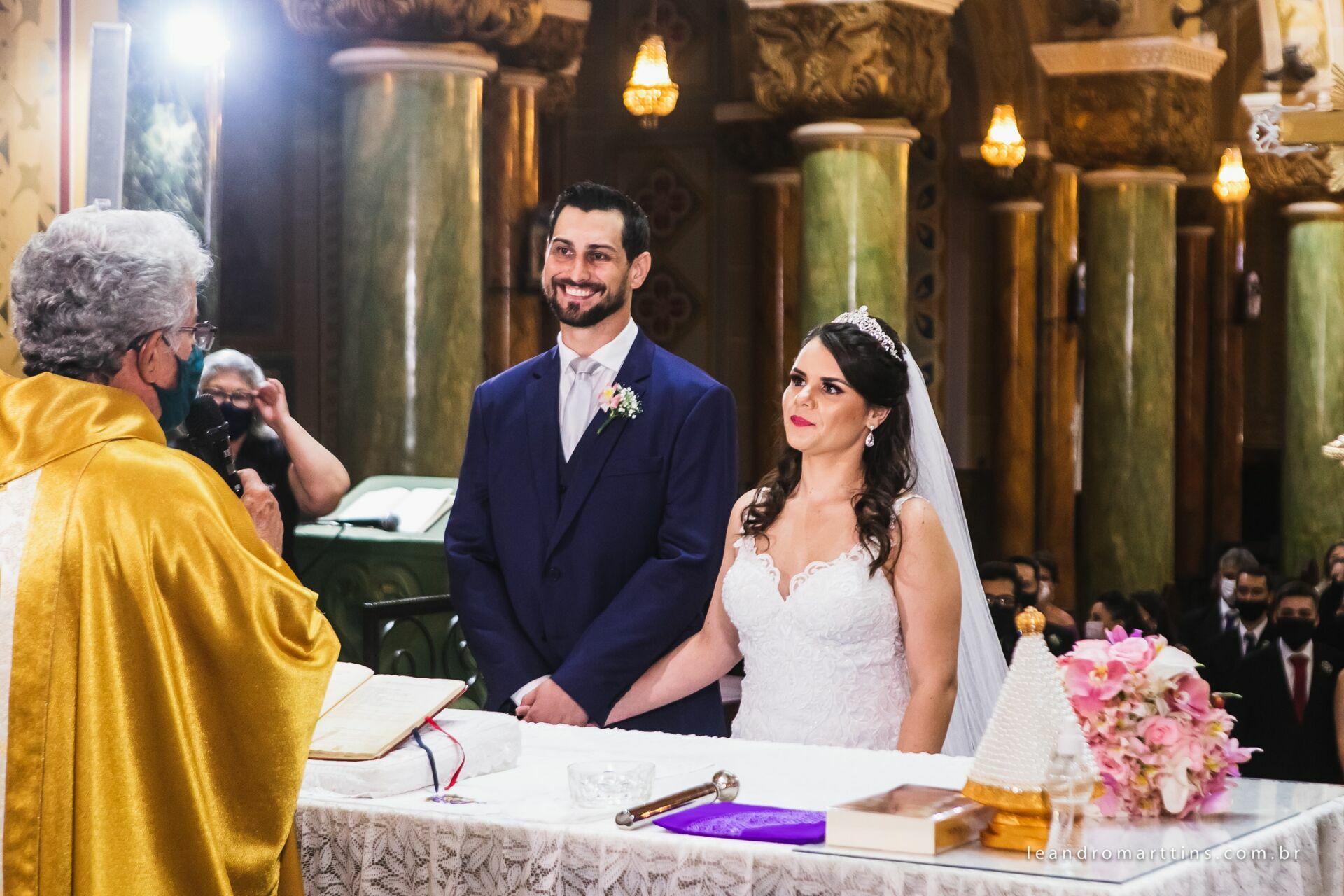 Casamento Nayara e Marcel na igreja Basílica - São José do Rio Preto - SP