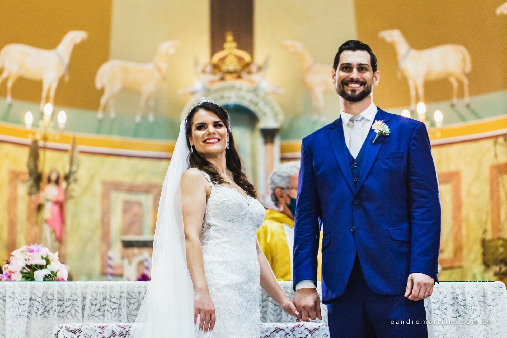 Casamento Nayara e Marcel na igreja Basílica - São José do Rio Preto - SP