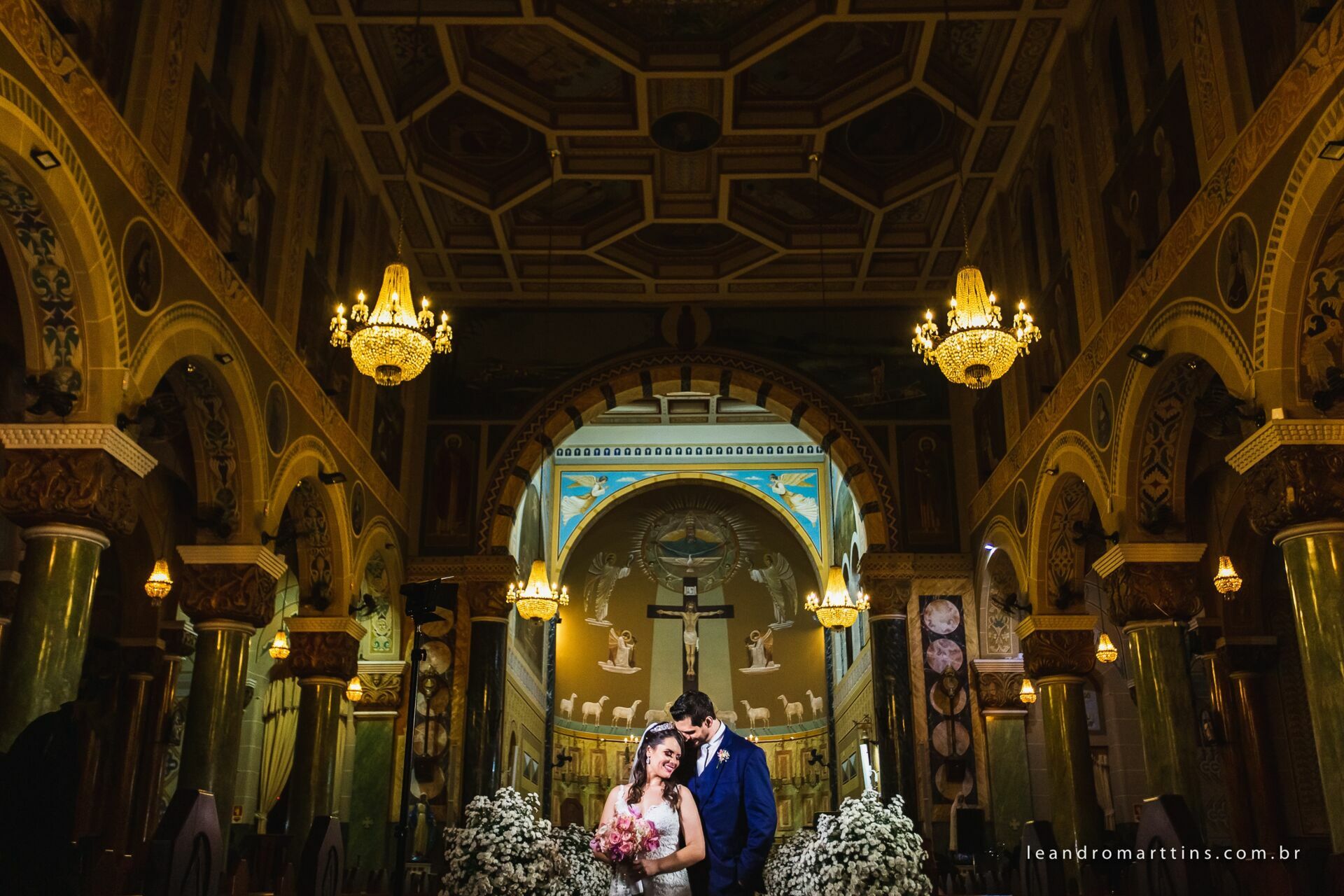 Casamento Nayara e Marcel na igreja Basílica - São José do Rio Preto - SP