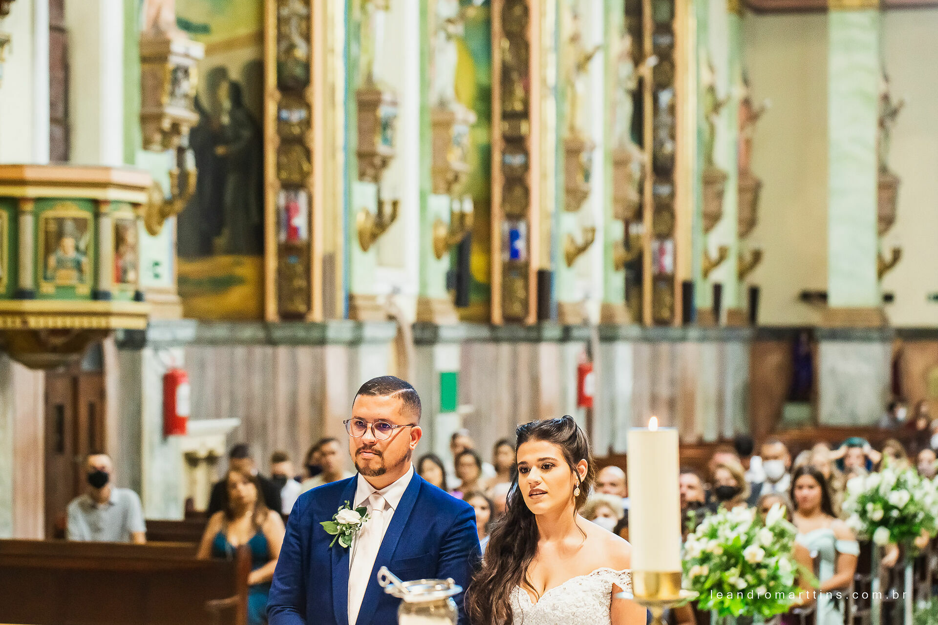 Casamento Fernanda e Herbert na Paróquia Nossa Senhora da Saúde em São Paulo - SP