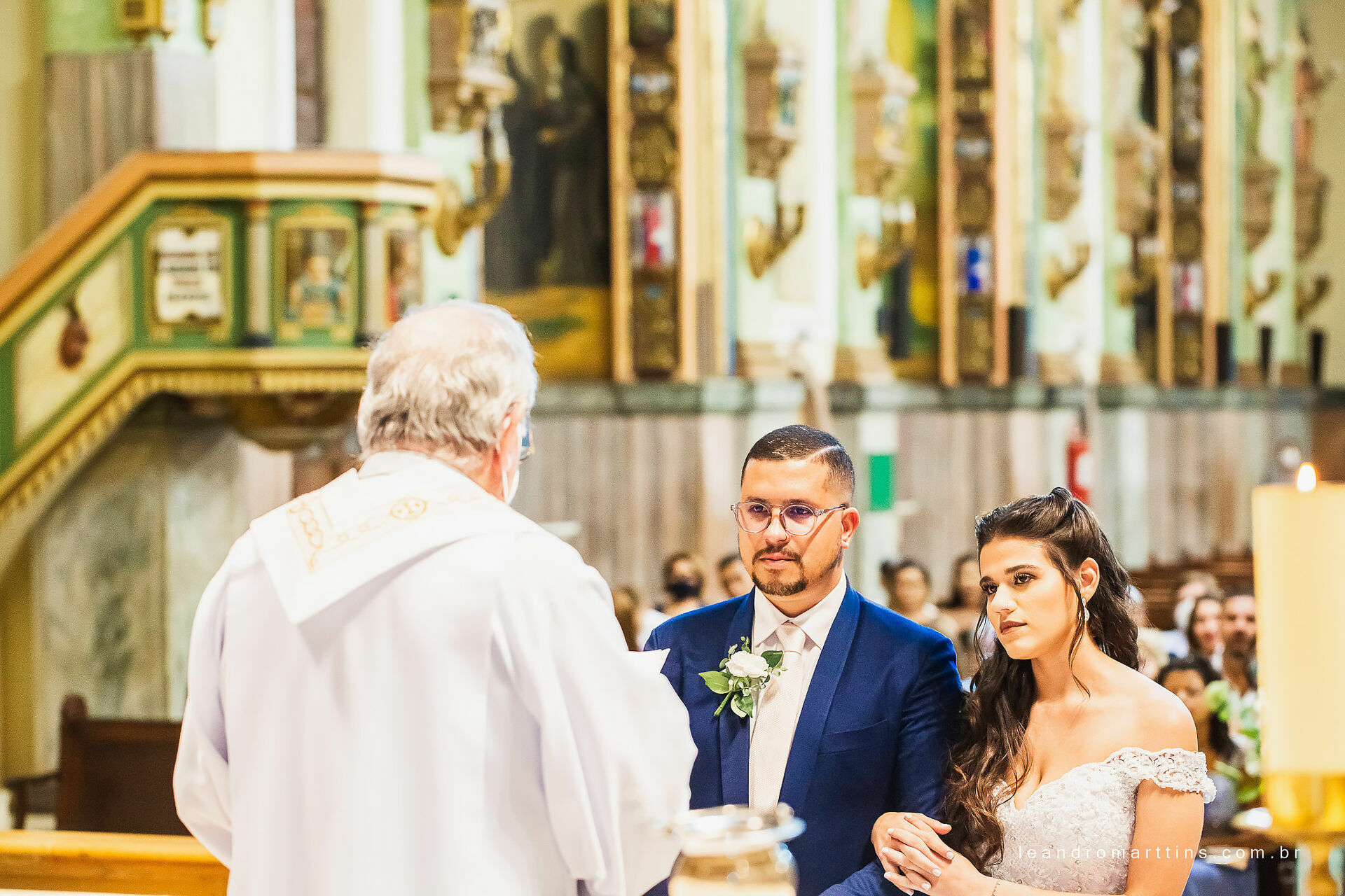 Casamento Fernanda e Herbert na Paróquia Nossa Senhora da Saúde em São Paulo - SP