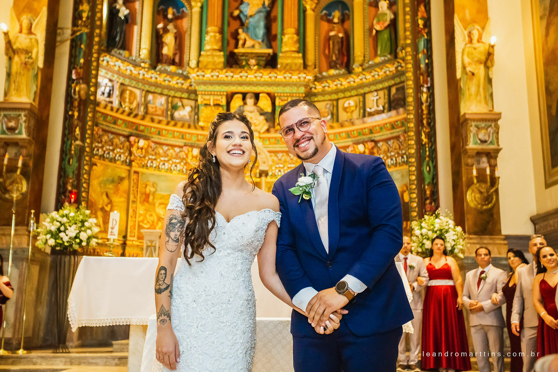 Casamento Fernanda e Herbert na Paróquia Nossa Senhora da Saúde em São Paulo - SP
