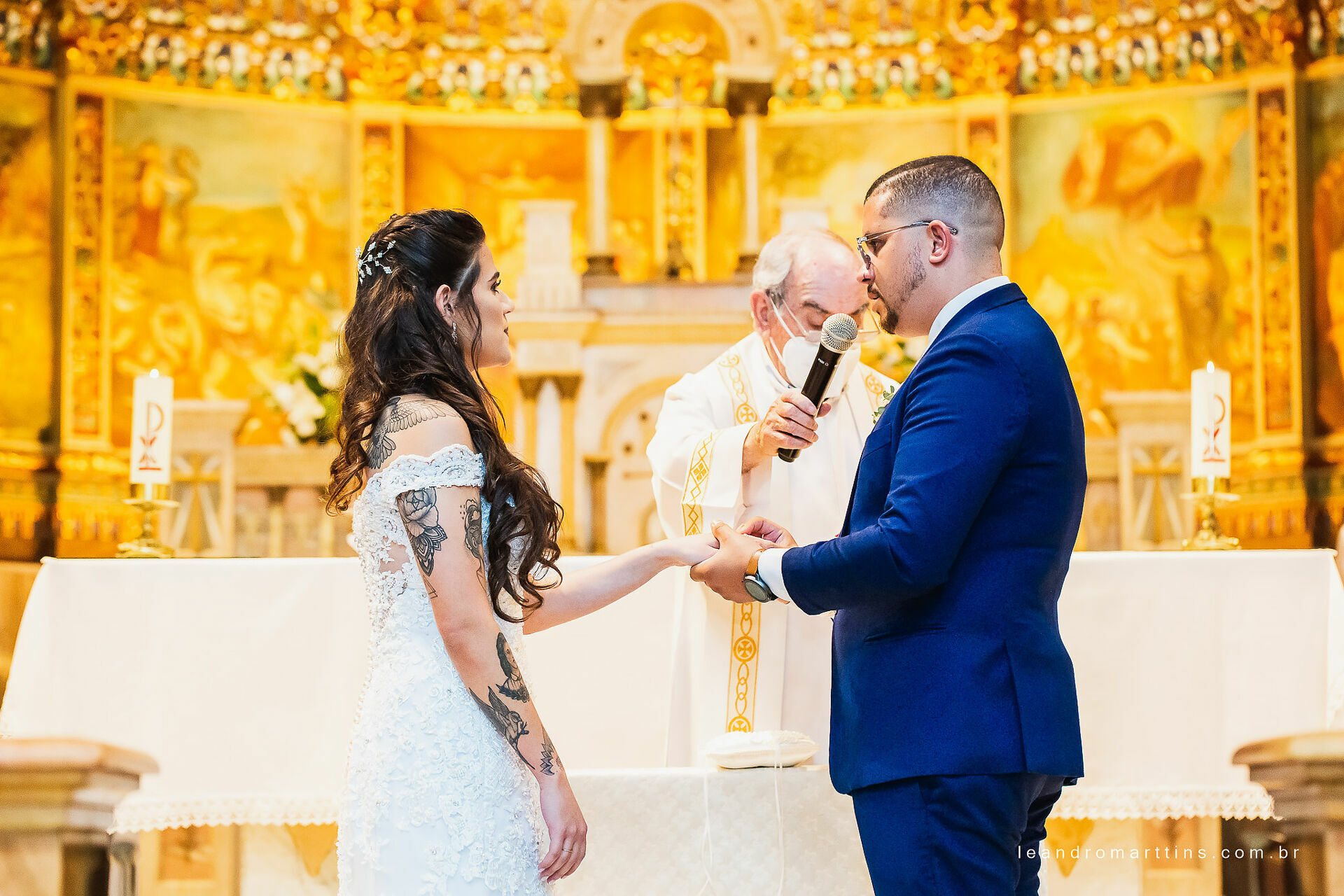 Casamento Fernanda e Herbert na Paróquia Nossa Senhora da Saúde em São Paulo - SP