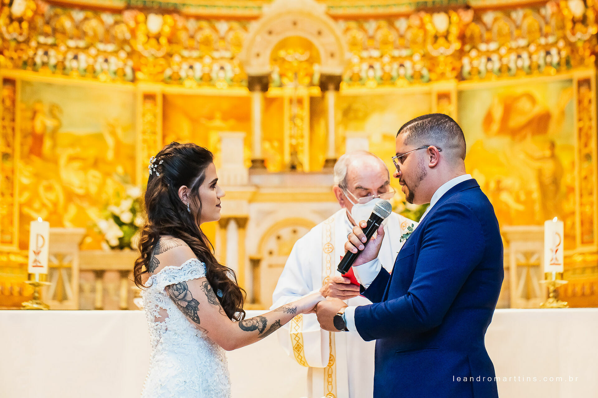 Casamento Fernanda e Herbert na Paróquia Nossa Senhora da Saúde em São Paulo - SP