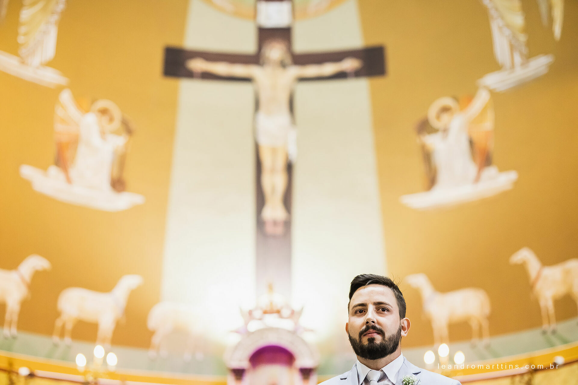 Casamento Marcele e Vitor na igreja Basílica com recepção no espaço Glauber Carvalho