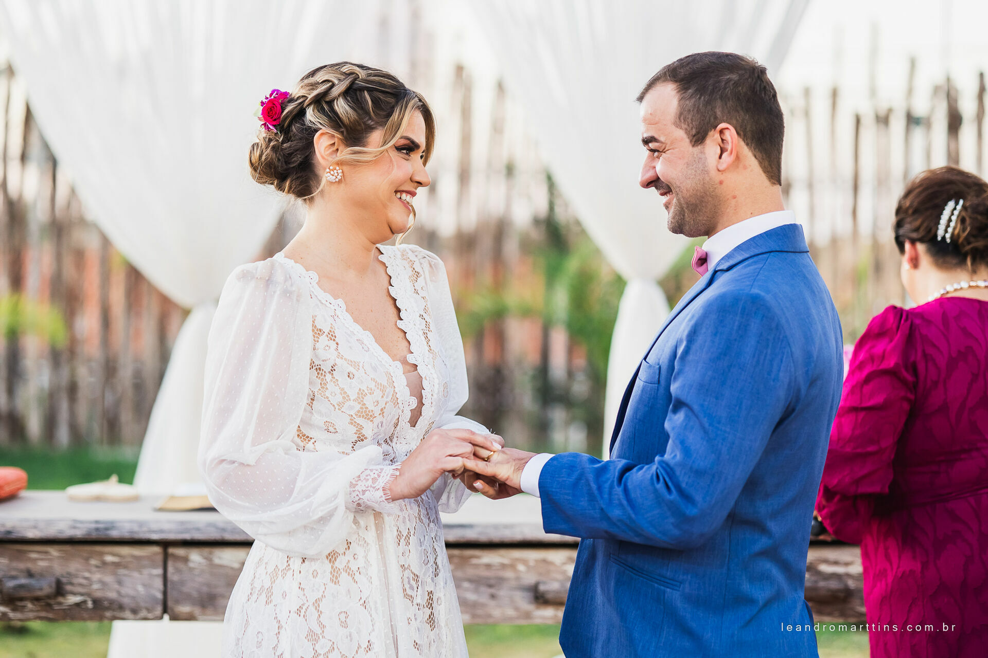 Casamento Gisele e João no espaço Estância Ouro Branco
