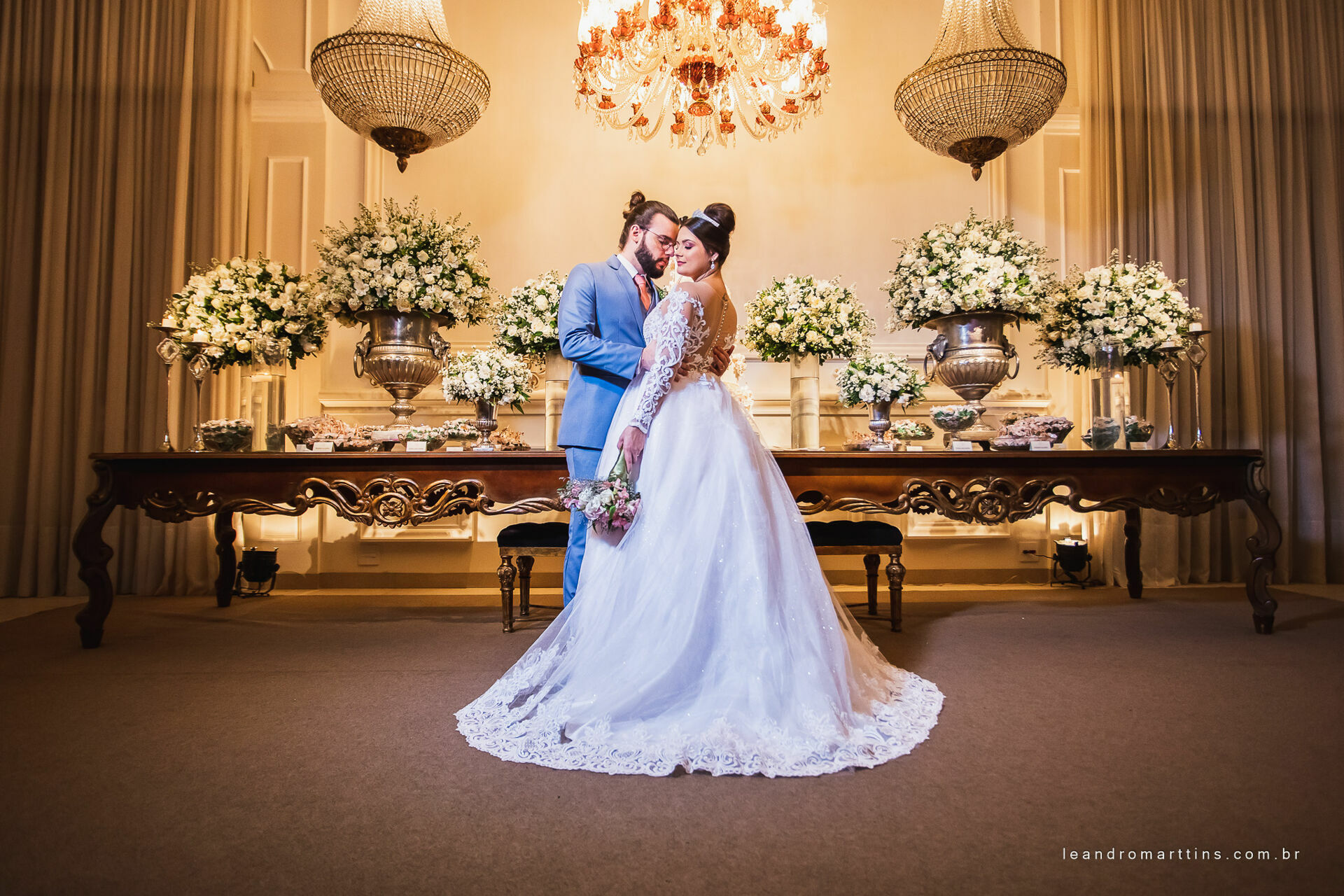 Casamento Paloma e Luís no espaço Almeida Pires Buffet