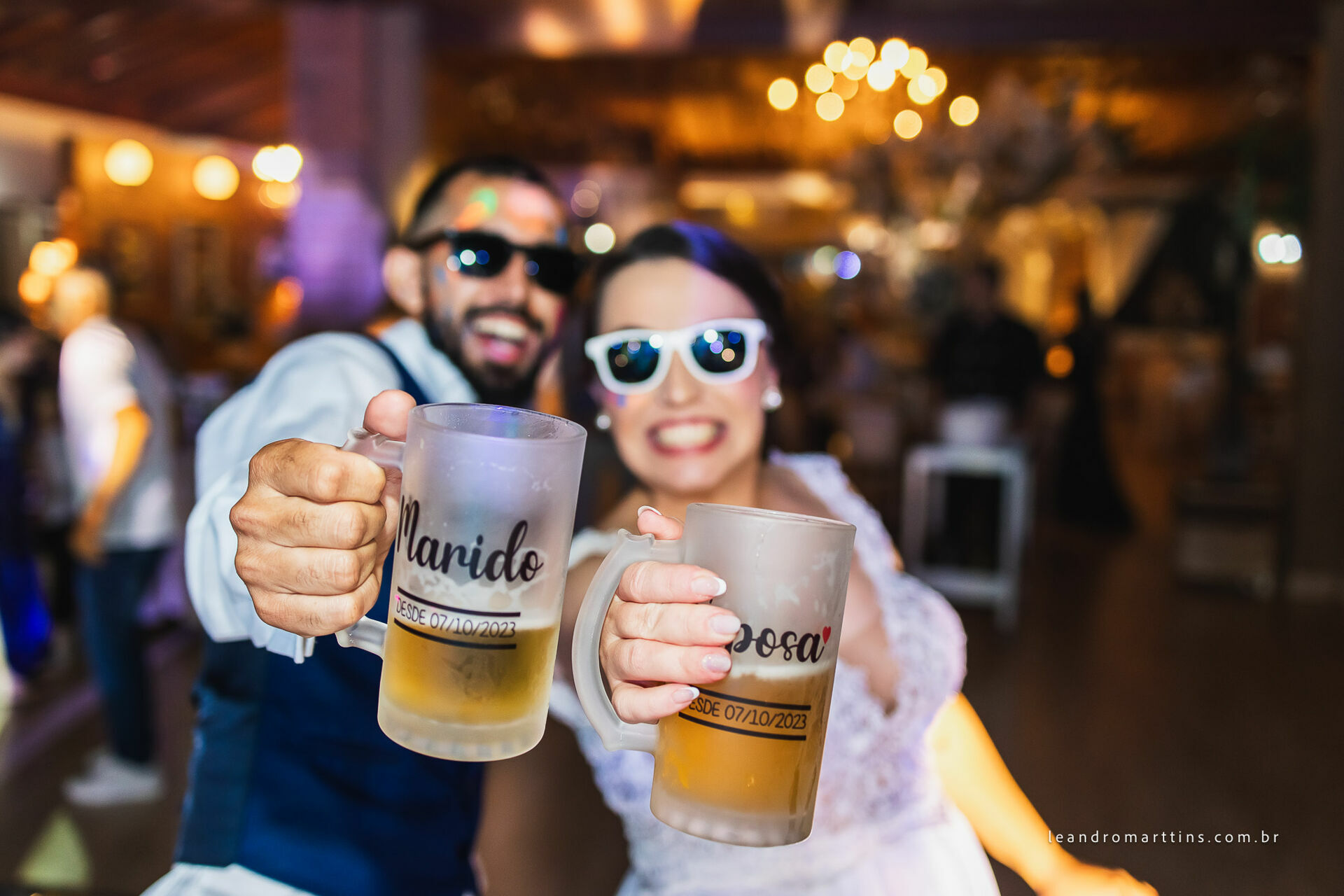 Casamento Renata e Alexsandro no espaço MariFestas em Guapiaçu