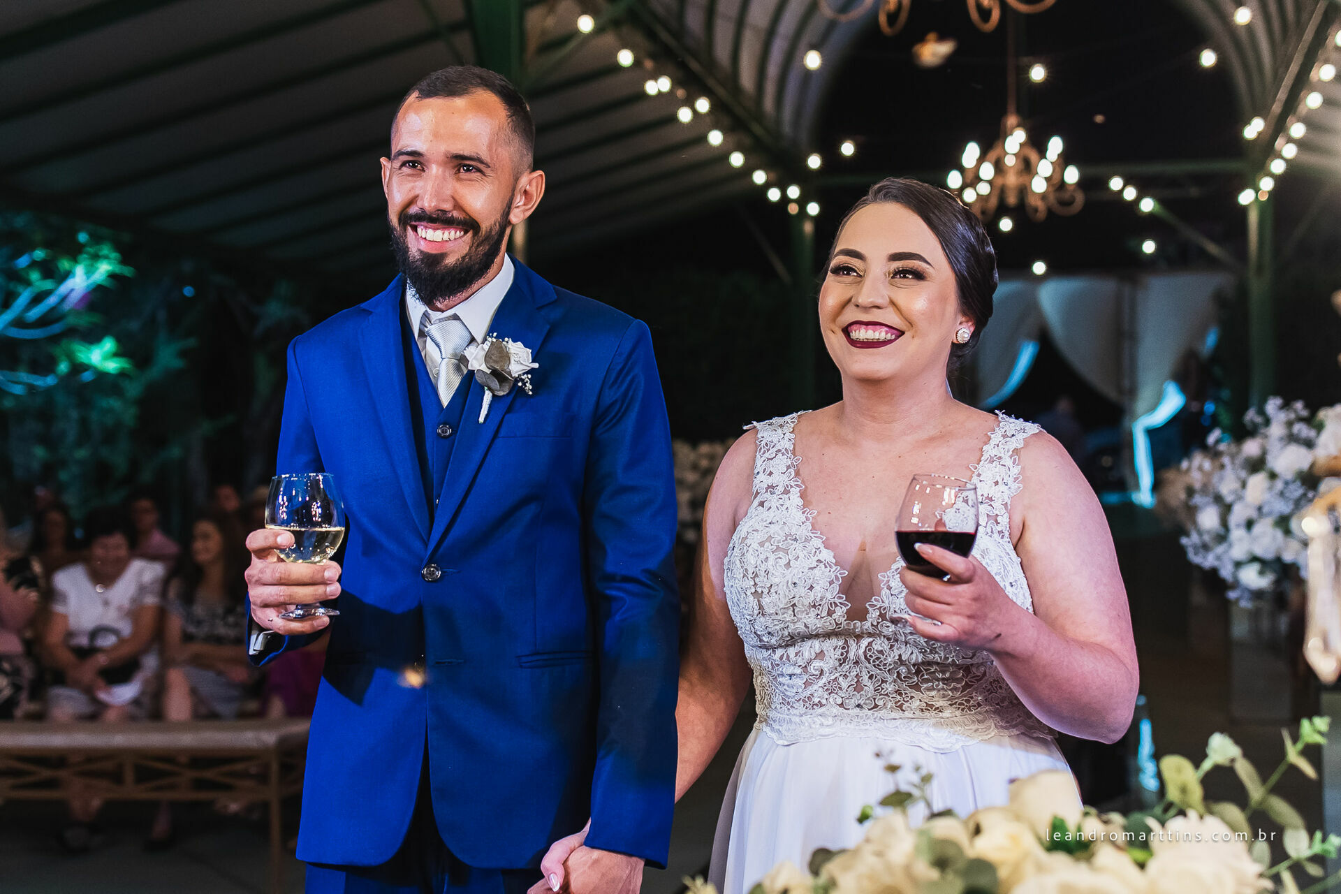 Casamento Renata e Alexsandro no espaço MariFestas em Guapiaçu