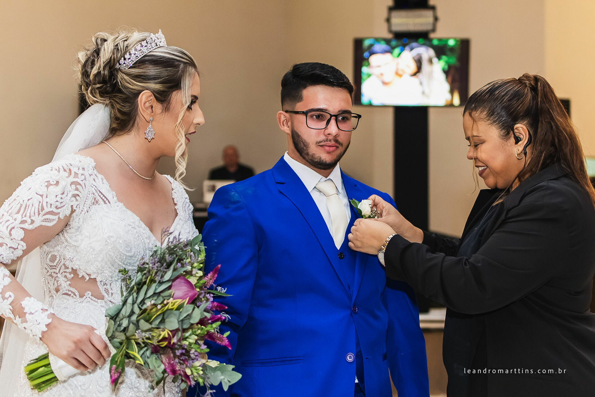 Casamento Stefanie e Jhonatan no espaço Bella Faria Eventos